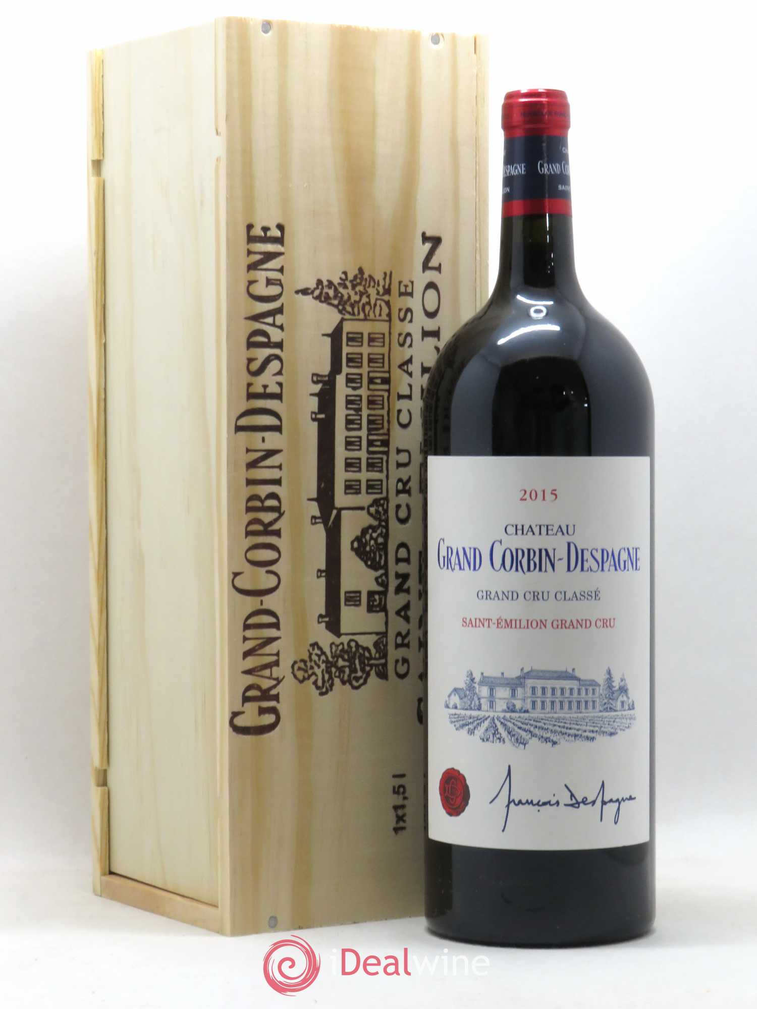 Château Grand Corbin Despagne Grand Cru Classé (sans prix de réserve) 2015 - Lot de 1 magnum - 0