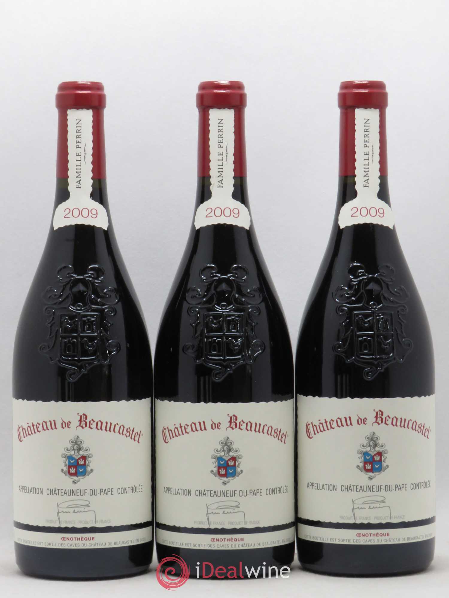 Châteauneuf-du-Pape Château de Beaucastel Verticale Oénotheque Jean-Pierre & François Perrin 3 de 2003 - 3 de 2006 - 3 de 2009 - 3 de 2012 (sans prix de réserve) - Lotto di 12 bottiglie - 3