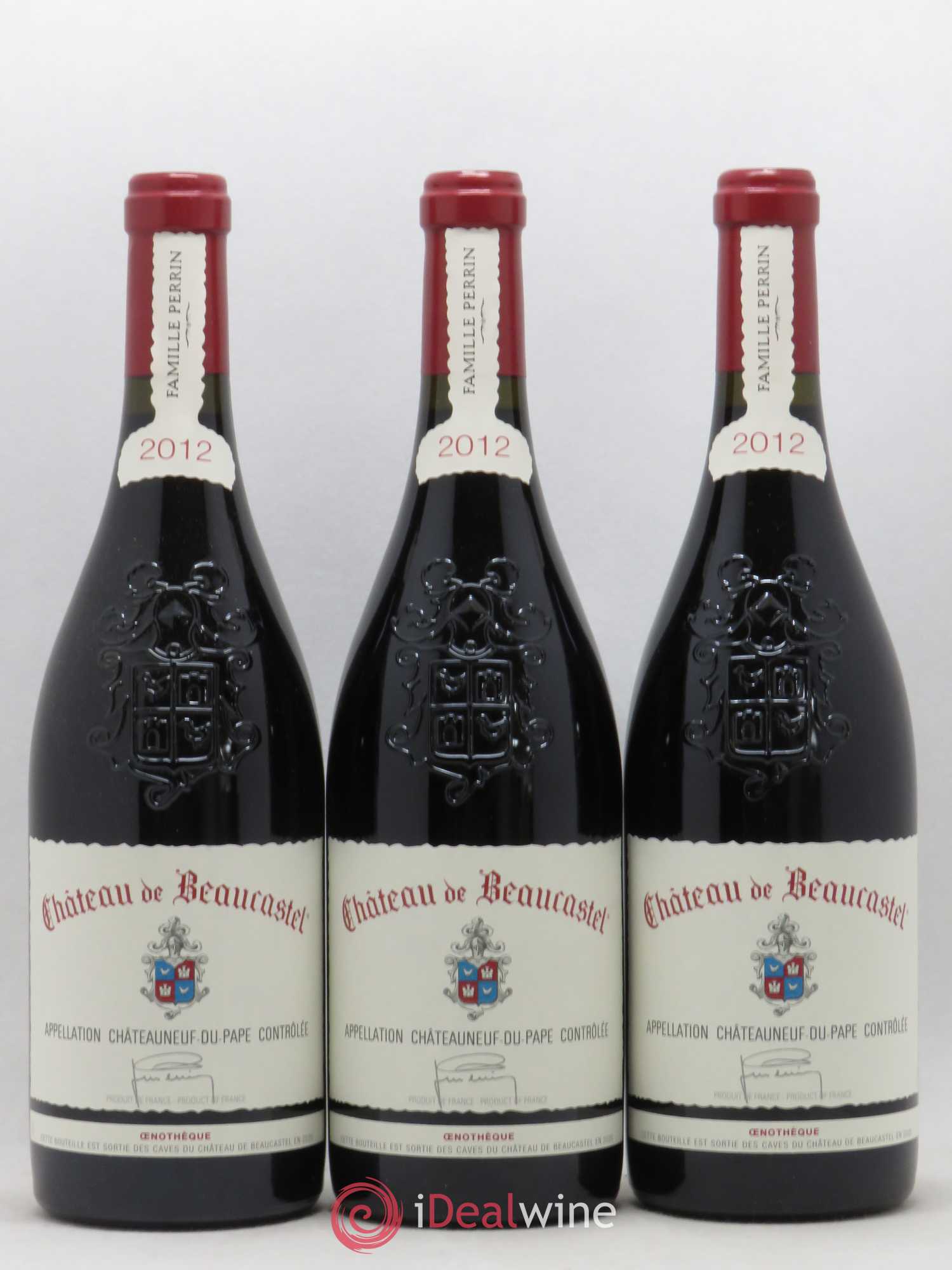 Châteauneuf-du-Pape Château de Beaucastel Verticale Oénotheque Jean-Pierre & François Perrin 3 de 2003 - 3 de 2006 - 3 de 2009 - 3 de 2012 (sans prix de réserve) - Lotto di 12 bottiglie - 4
