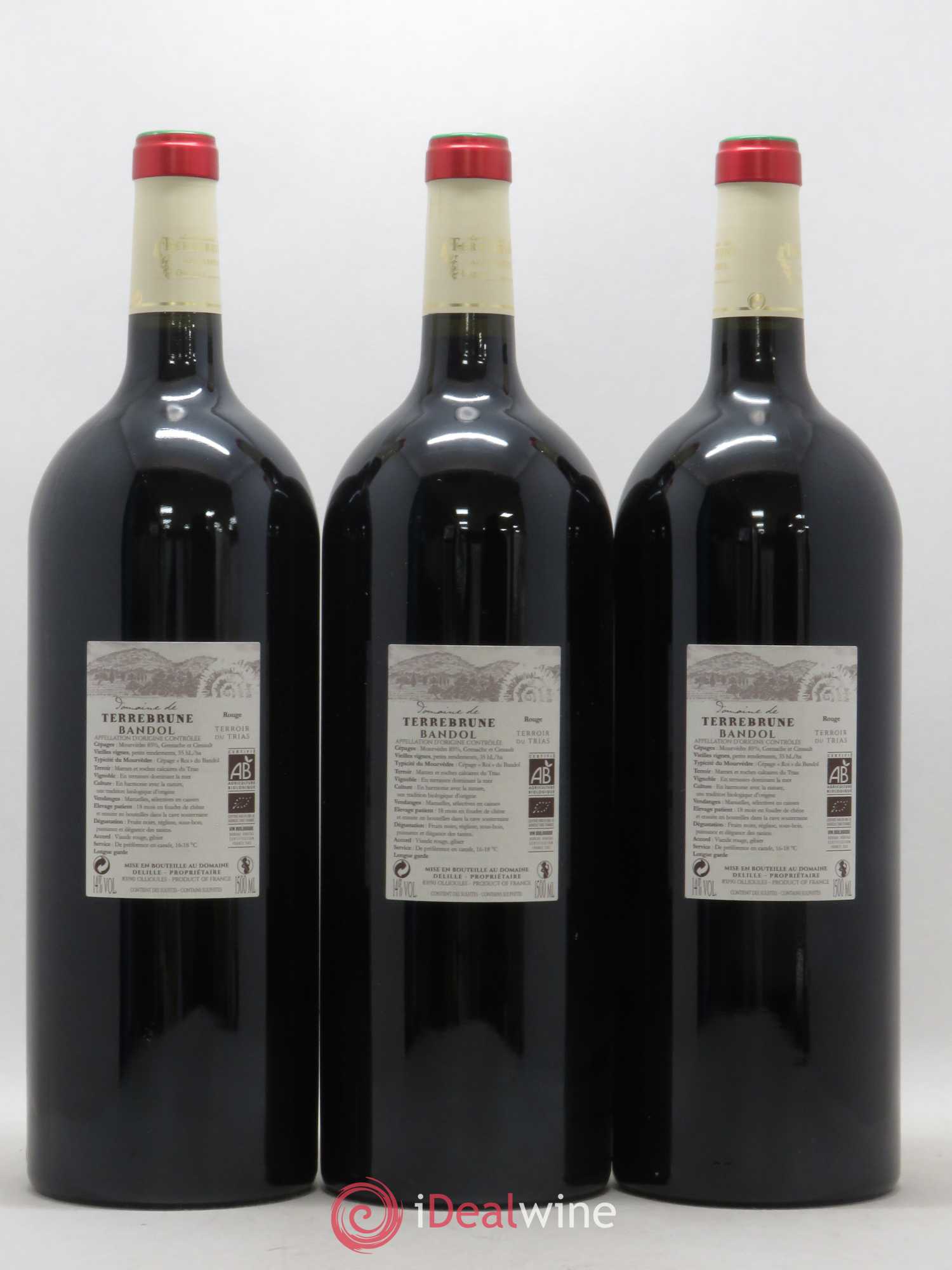 Bandol Terrebrune (Domaine de) (sans prix de réserve) 2015 - Lot de 3 magnums - 1