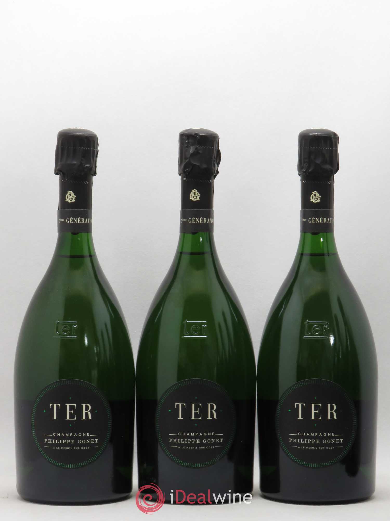TER noir Extra-Brut Gonet (sans prix de réserve) - Lot de 6 bouteilles - 1