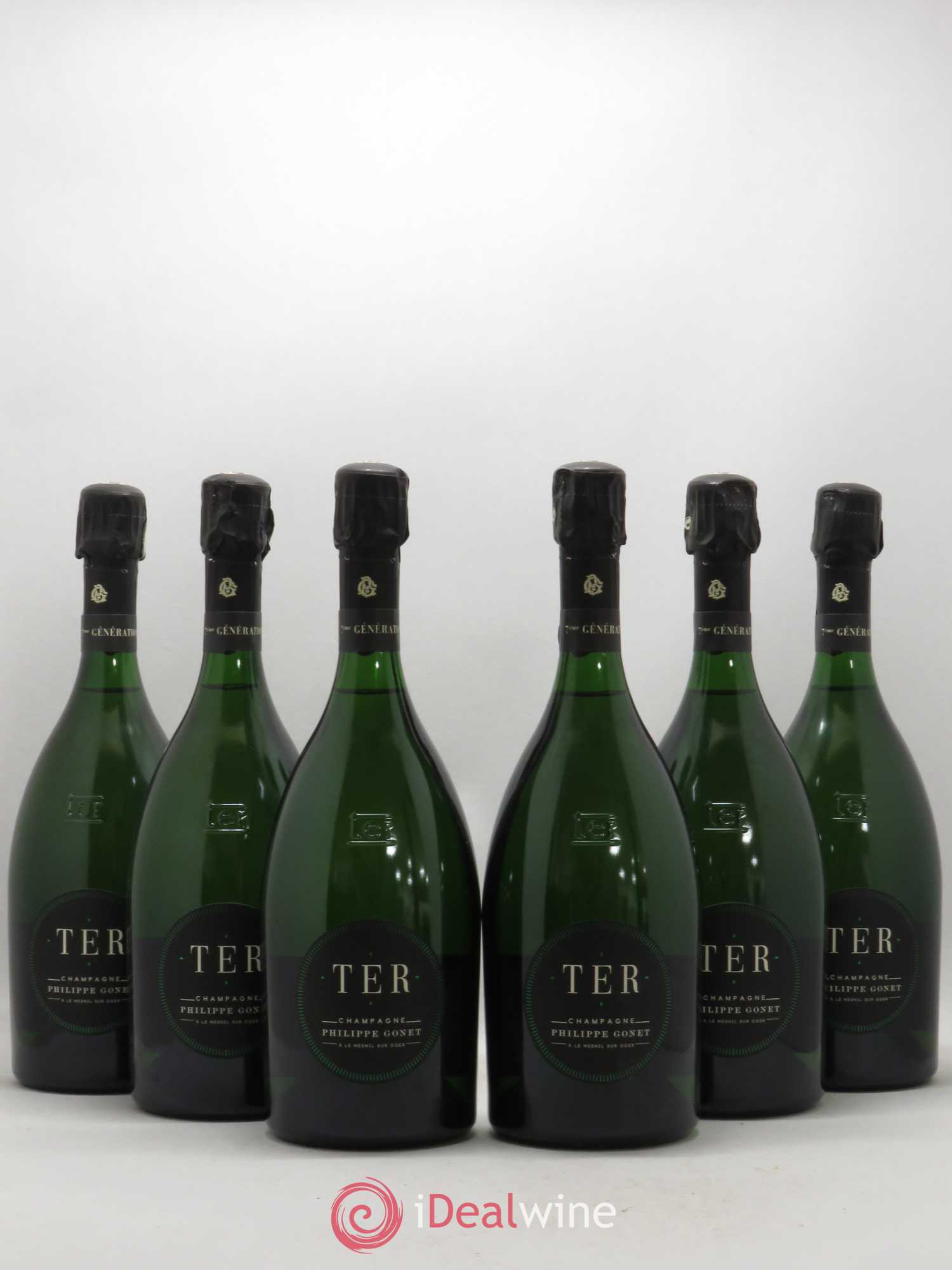 TER noir Extra-Brut Gonet (sans prix de réserve) - Lot de 6 bouteilles - 0