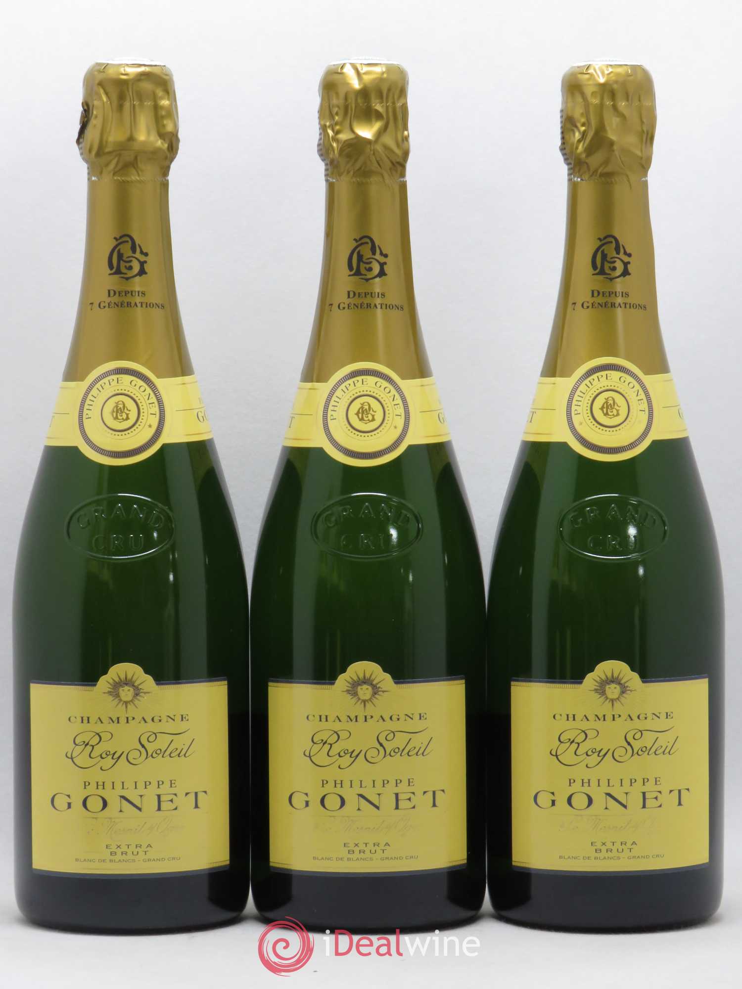 Roy Soleil Blanc de Blancs Grand Cru Brut Philippe Gonet Blanc de blancs Grand Cru Extra Brut (sans prix de réserve) - Posten von 6 Flaschen - 2
