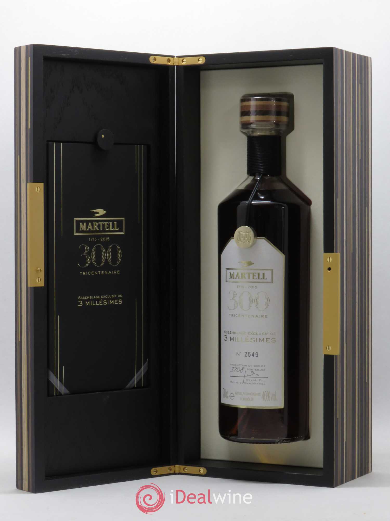 Cognac Tricentenaire Assemblage exclusif de 3 millésimes Martell  (senza prezzo di riserva) - Lotto di 1 bottiglia - 4