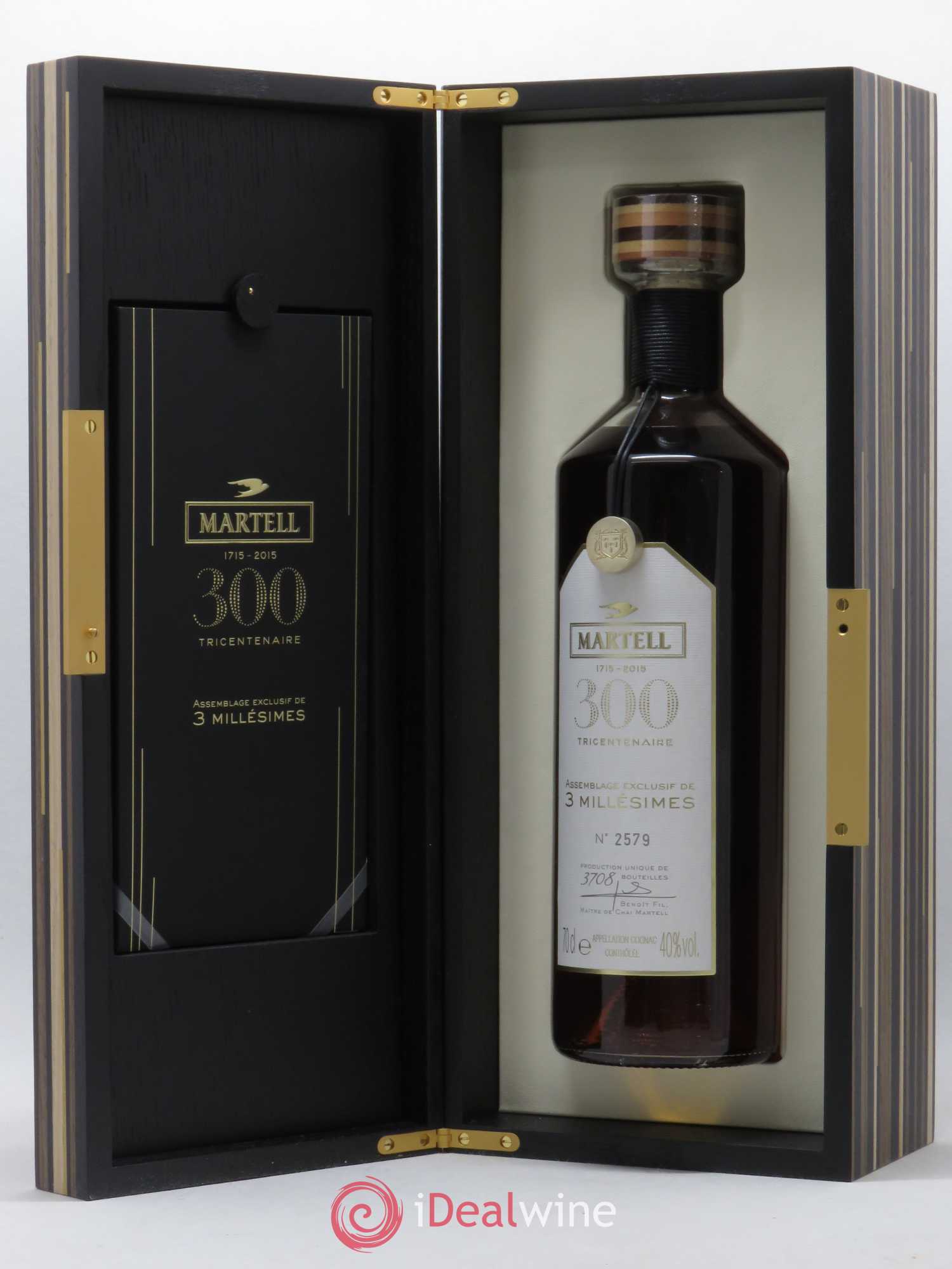 Cognac Tricentenaire Assemblage exclusif de 3 millésimes Martell  (sans prix de réserve) - Lot de 1 bouteille - 4