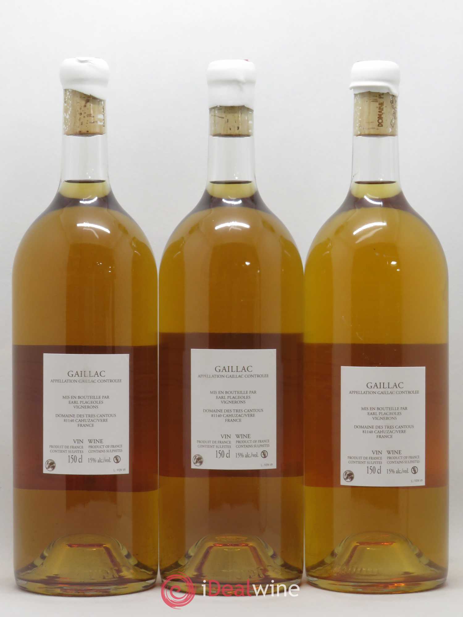 Gaillac Vin de voile Plageoles (sans prix de réserve) 2005 - Lot de 3 magnums - 1