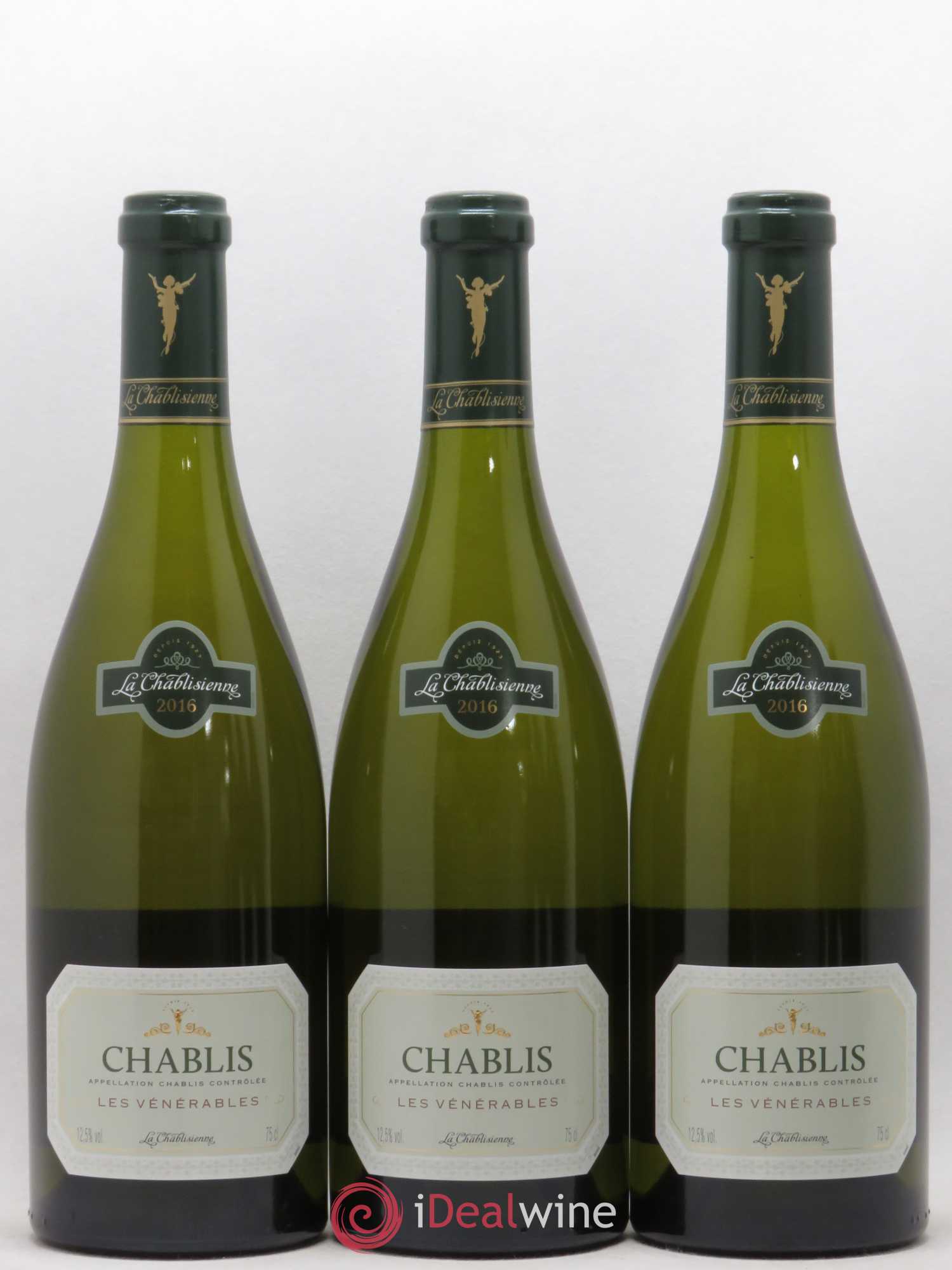 Chablis Les Vénérables La Chablisienne  (sans prix de réserve) 2016 - Lot de 12 bouteilles - 1