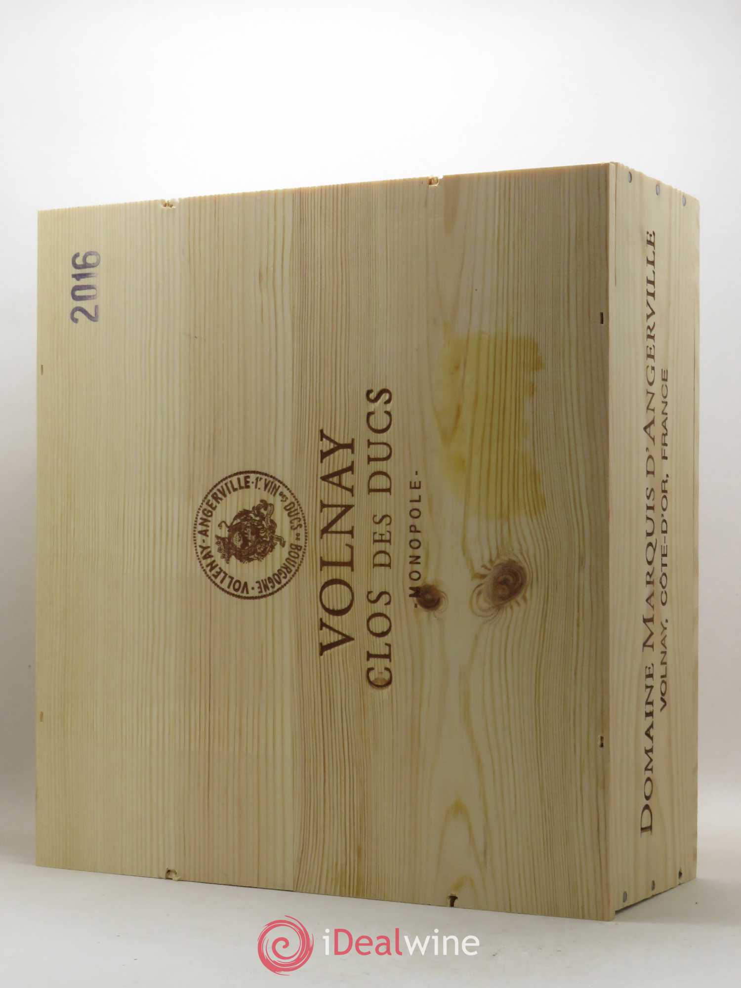 Volnay 1er Cru Clos des Ducs Marquis d'Angerville (Domaine) (sans prix de réserve) 2016 - Lot de 3 magnums - 2