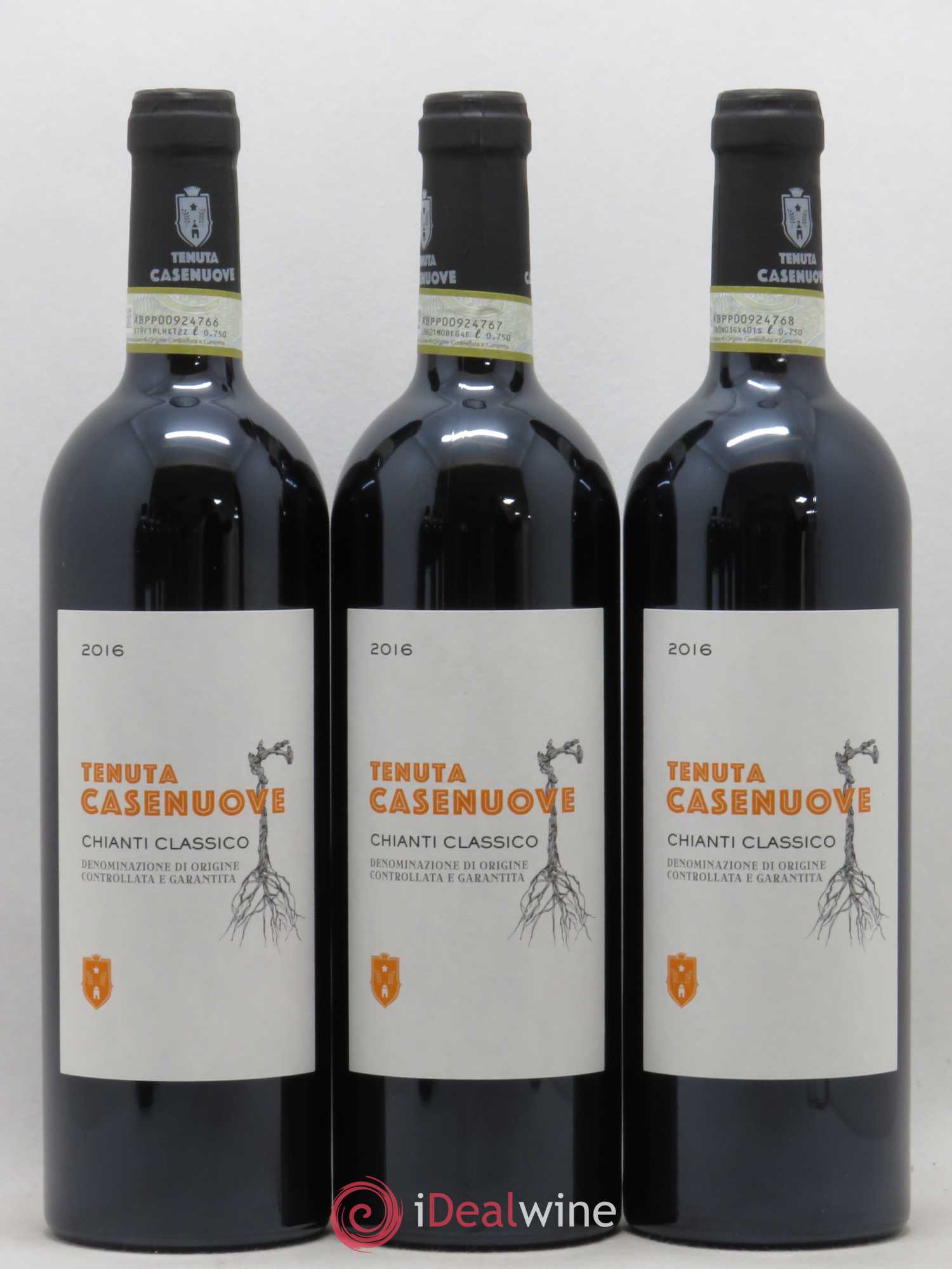 Chianti Classico Tenuta Casenuove (sans prix de réserve) 2016 - Lot de 3 bouteilles - 0