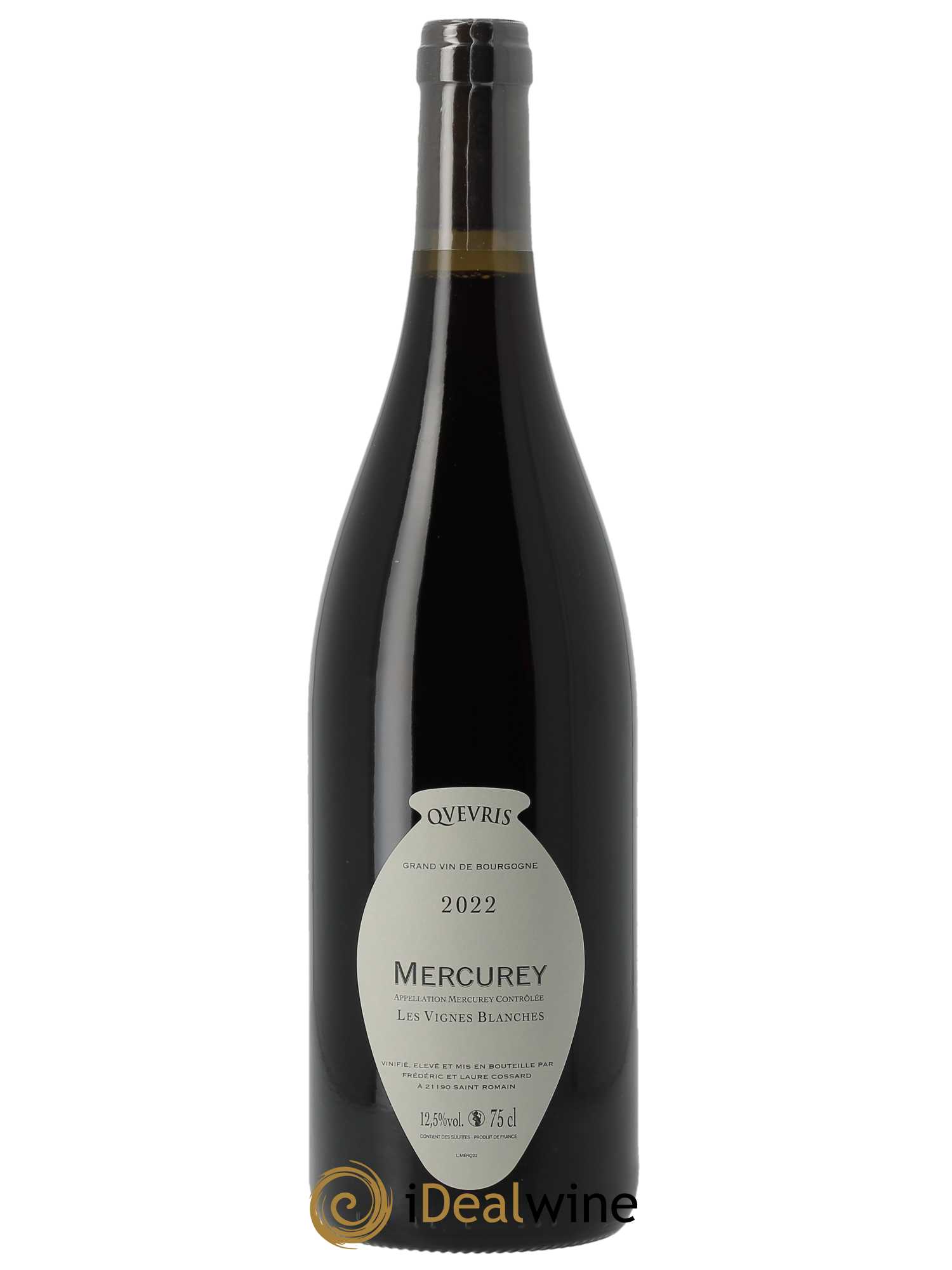Mercurey Les Vignes Blanches Qvevris Domaine de Chassorney - Frédéric Cossard 2022 - Lot of 1 bottle - 1