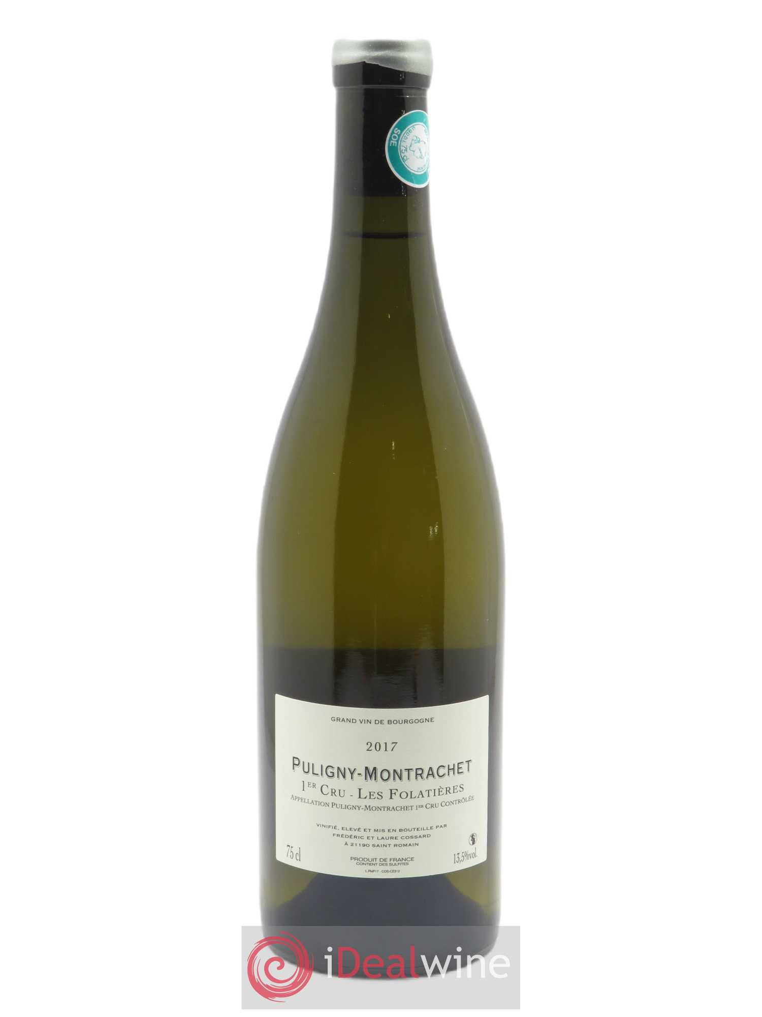 Puligny-Montrachet 1er Cru Les Folatières Domaine de Chassorney - Frédéric Cossard 2017 - Lot de 1 bouteille - 1