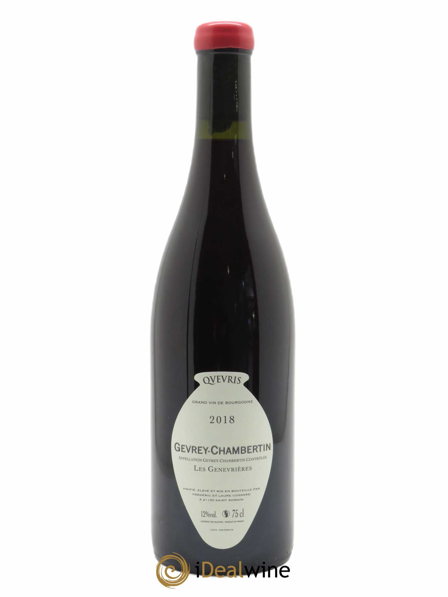 Gevrey-Chambertin Les Genevrières Qvevris Domaine de Chassorney - Frédéric Cossard 2018 - Lot de 1 bouteille - 1