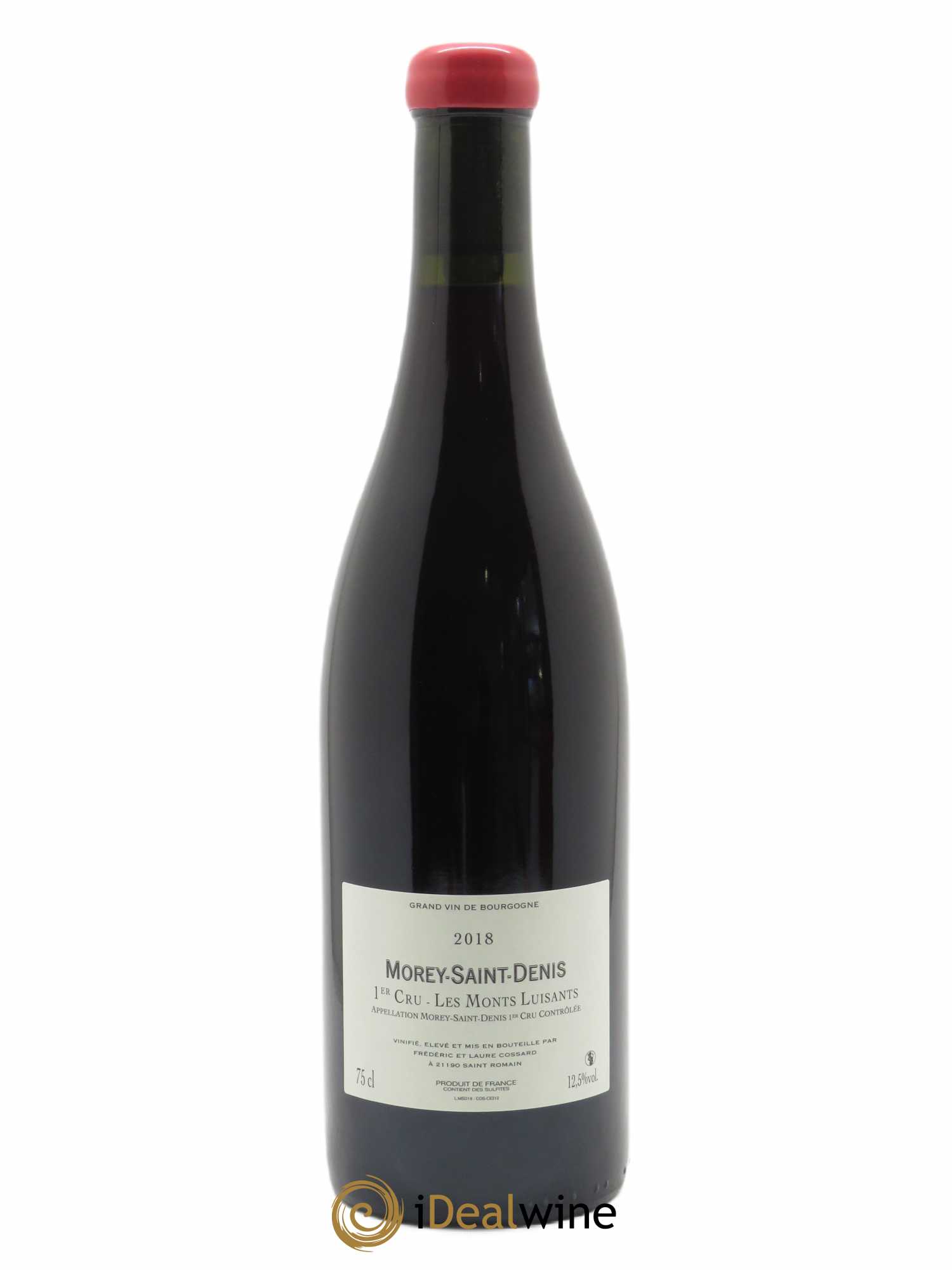 Morey-Saint-Denis 1er Cru Les Monts Luisants Frédéric Cossard 2018 - Lot de 1 bouteille - 1