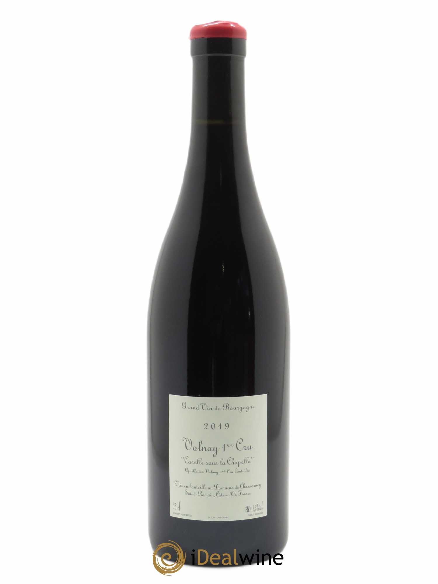 Volnay 1er Cru Carelle Sous la Chapelle Domaine de Chassorney - Frédéric Cossard 2019 - Lot de 1 bouteille - 1