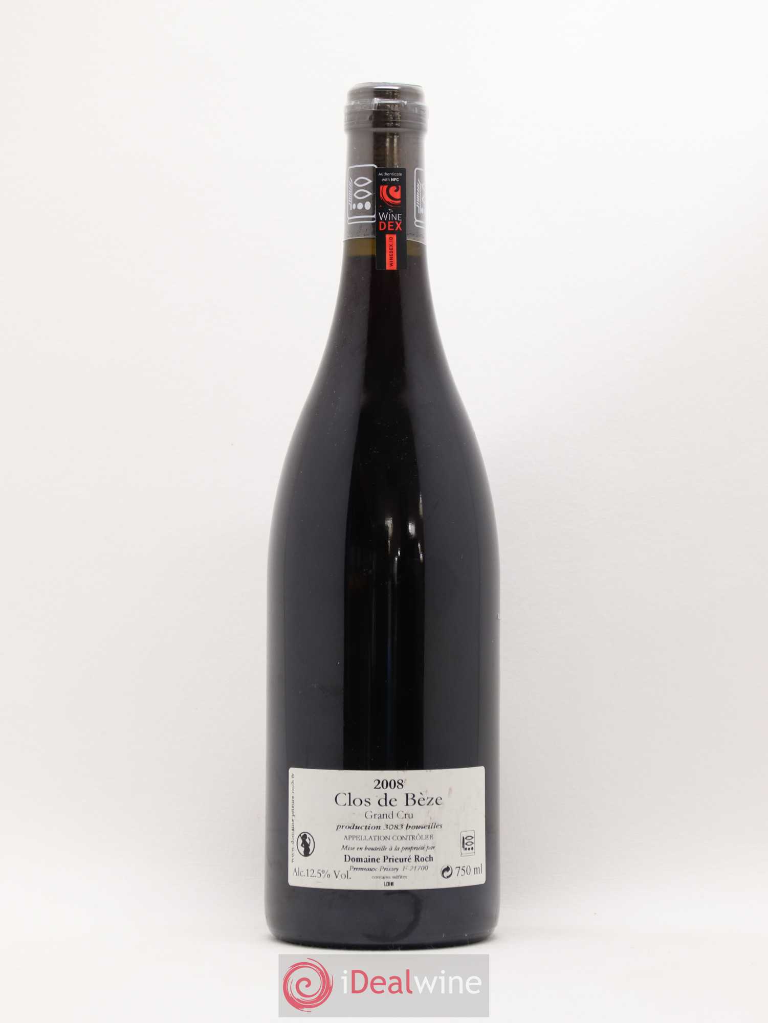 Chambertin Clos de Bèze Grand Cru Prieuré Roch 2008 - Lot de 1 bouteille - 1