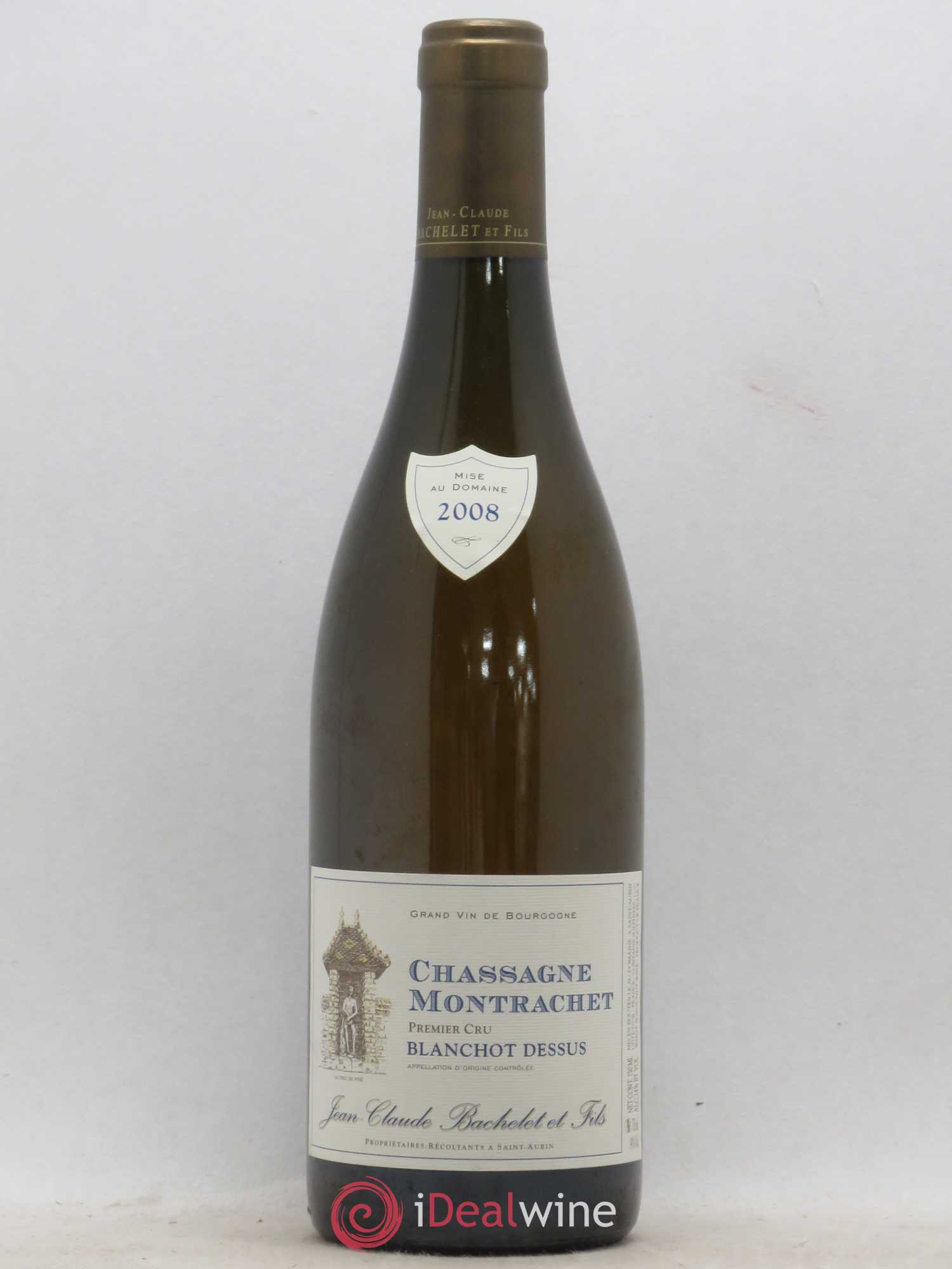 Chassagne-Montrachet 1er Cru Blanchot Dessus Jean-Claude Bachelet (Domaine) 2008 - Lot de 1 bouteille - 0