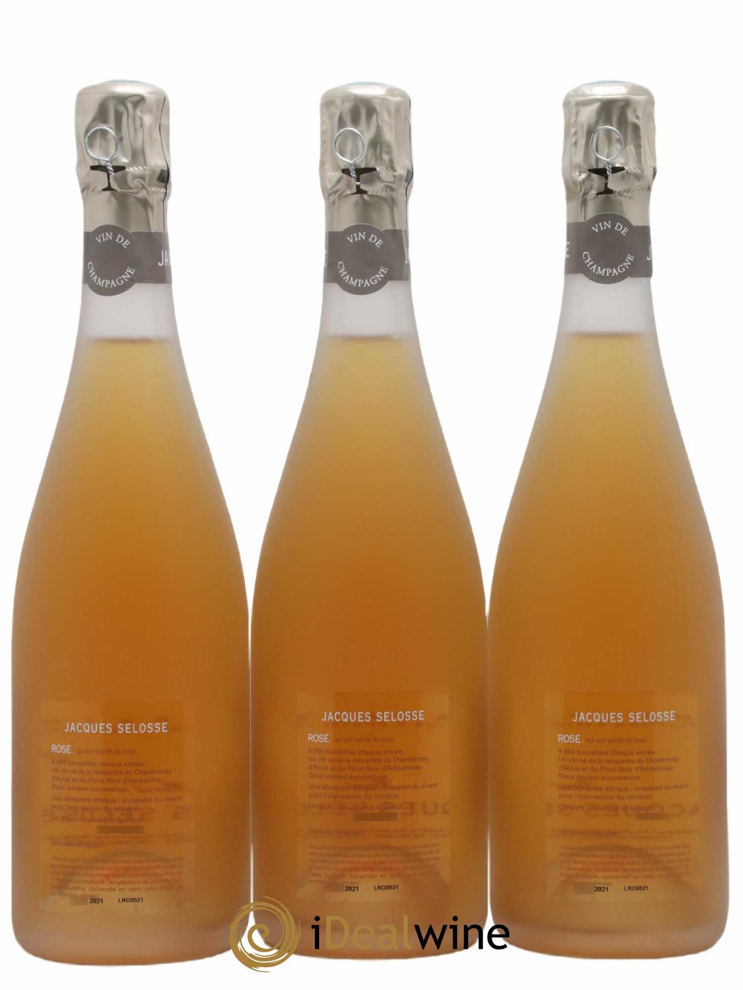 Rosé Brut Jacques Selosse - Lot of 3 bottles - 1