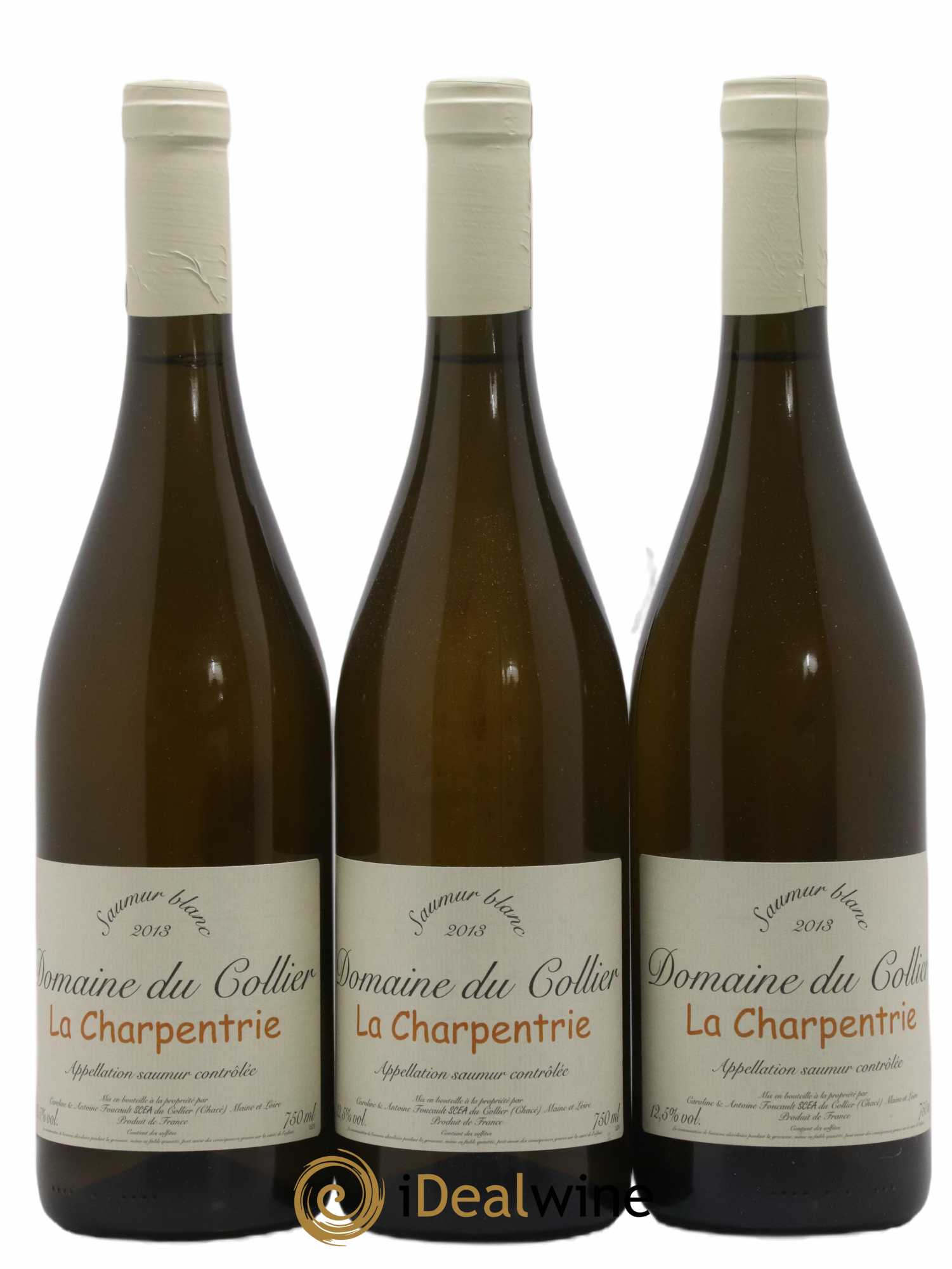 Saumur La Charpentrie Domaine du Collier 2013 - Lot de 3 bouteilles - 0