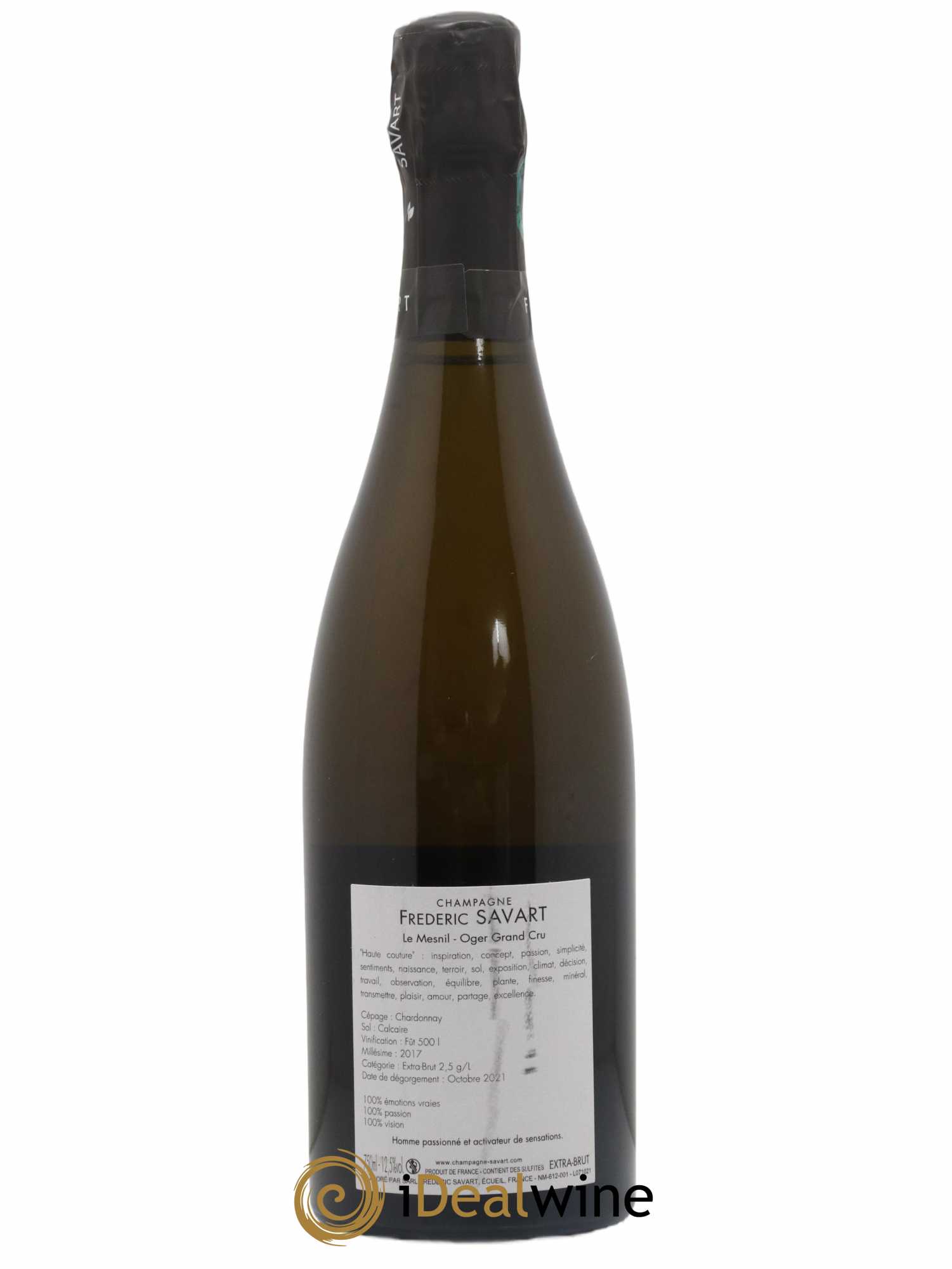 Haute Couture Le Mesnil sur Oger Extra-Brut Savart 2017 - Lot de 1 bouteille - 1