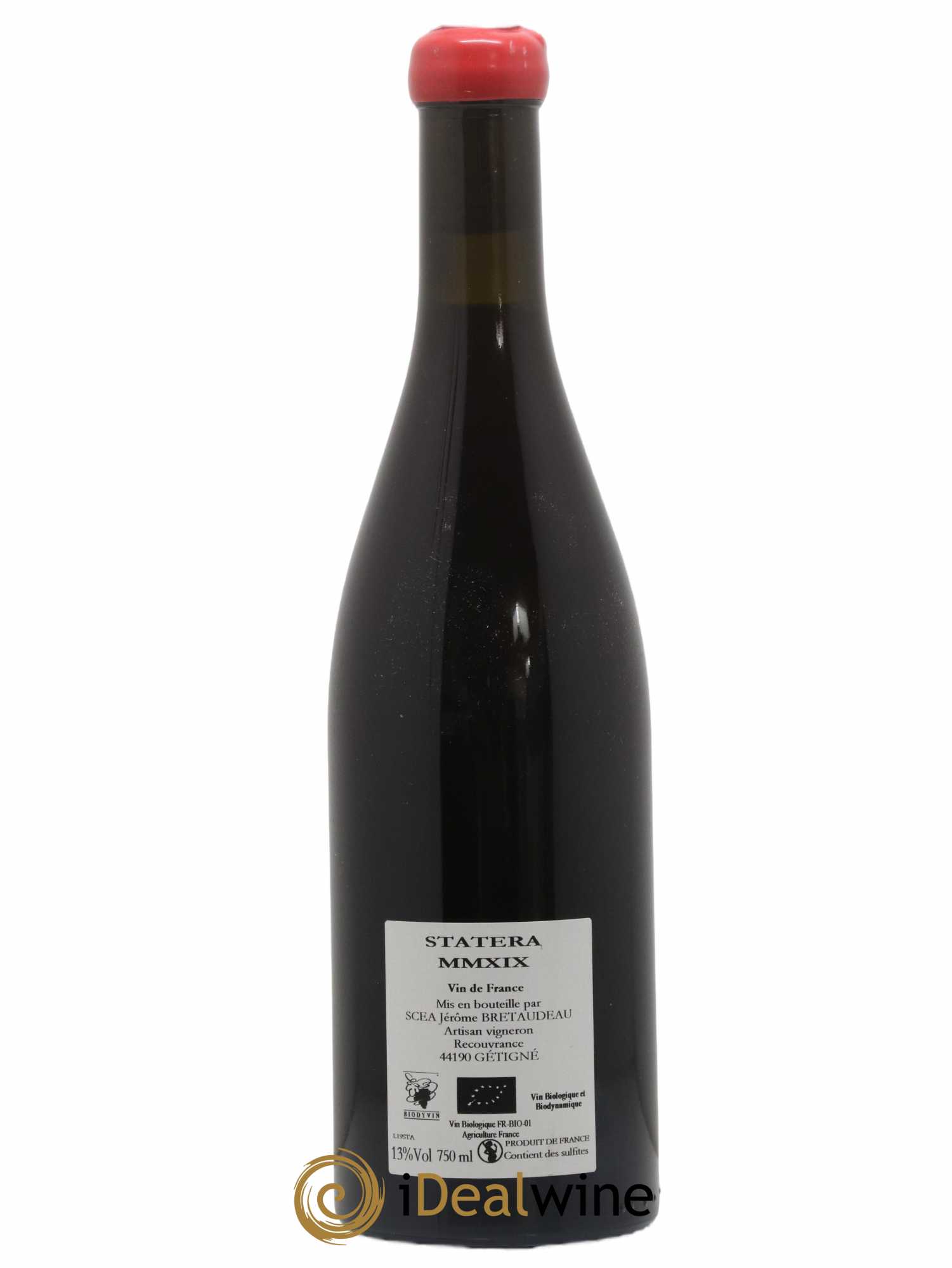 Vin de France Statera Jérôme Bretaudeau - Domaine de Bellevue 2019 - Lot de 1 bouteille - 1