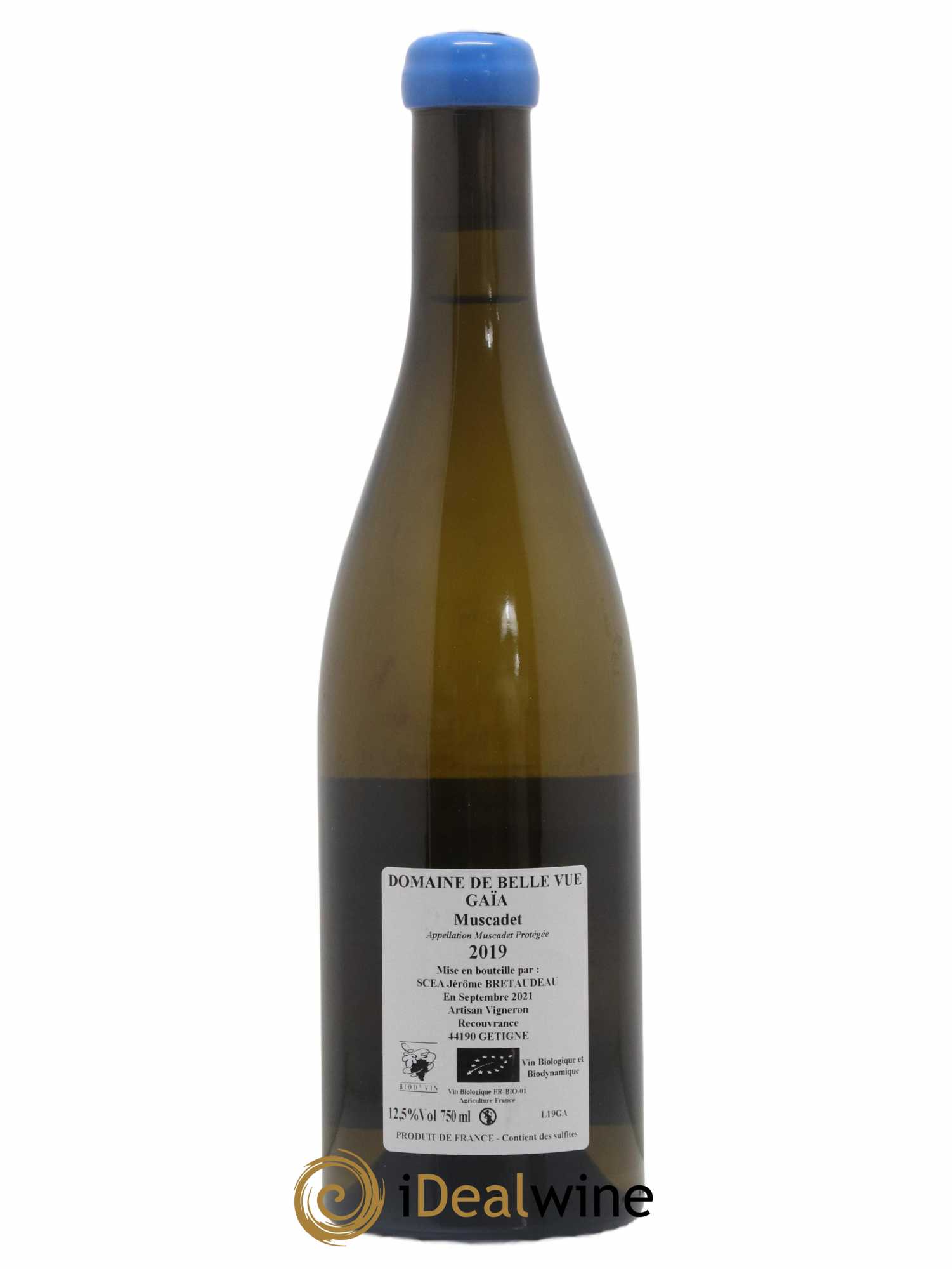 Muscadet-Sèvre-et-Maine Gaia Jérôme Bretaudeau - Domaine de Bellevue 2019 - Lot de 1 bouteille - 1