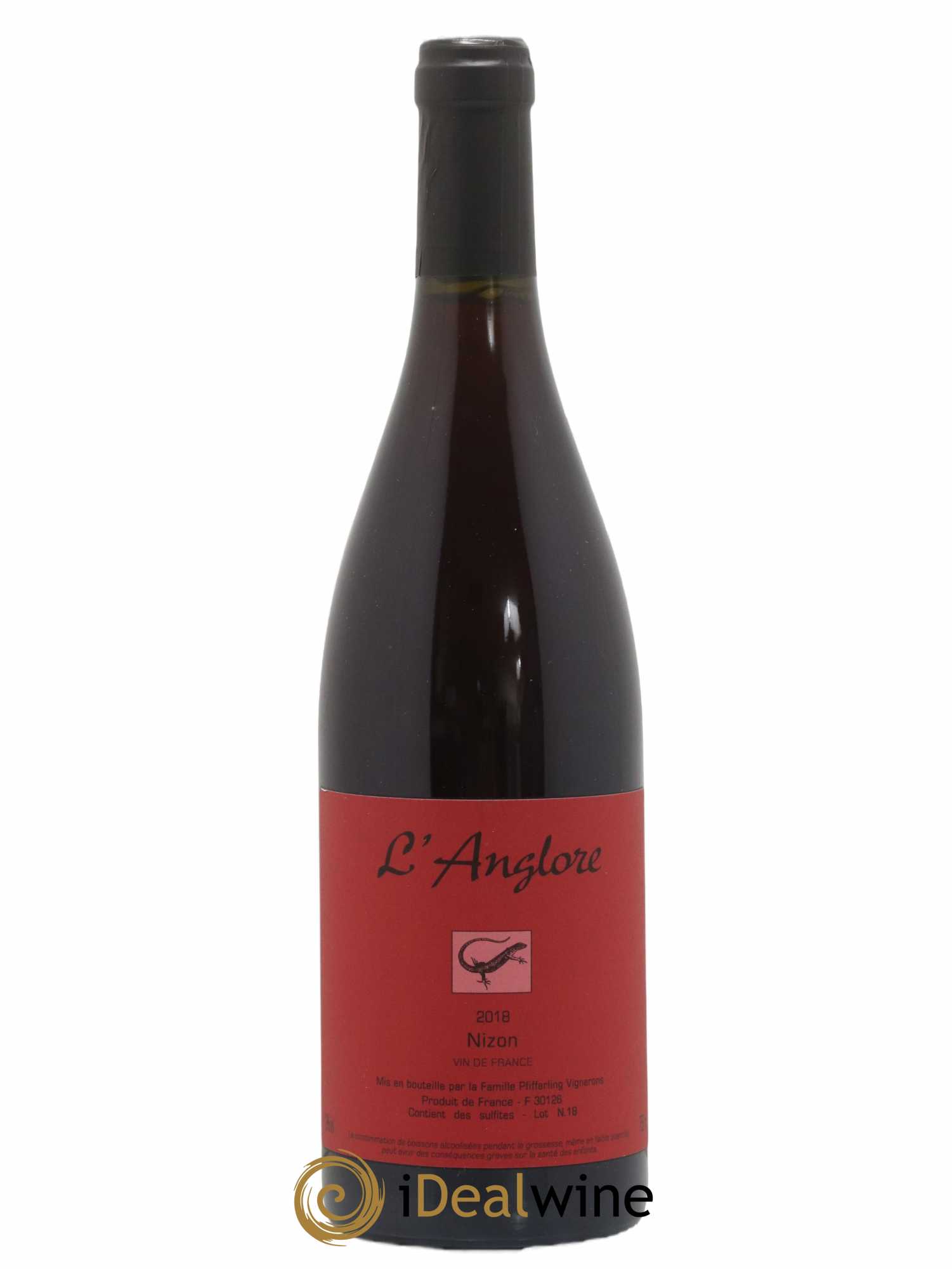Vin de France Nizon L'Anglore 2018 - Lot de 1 bouteille - 0