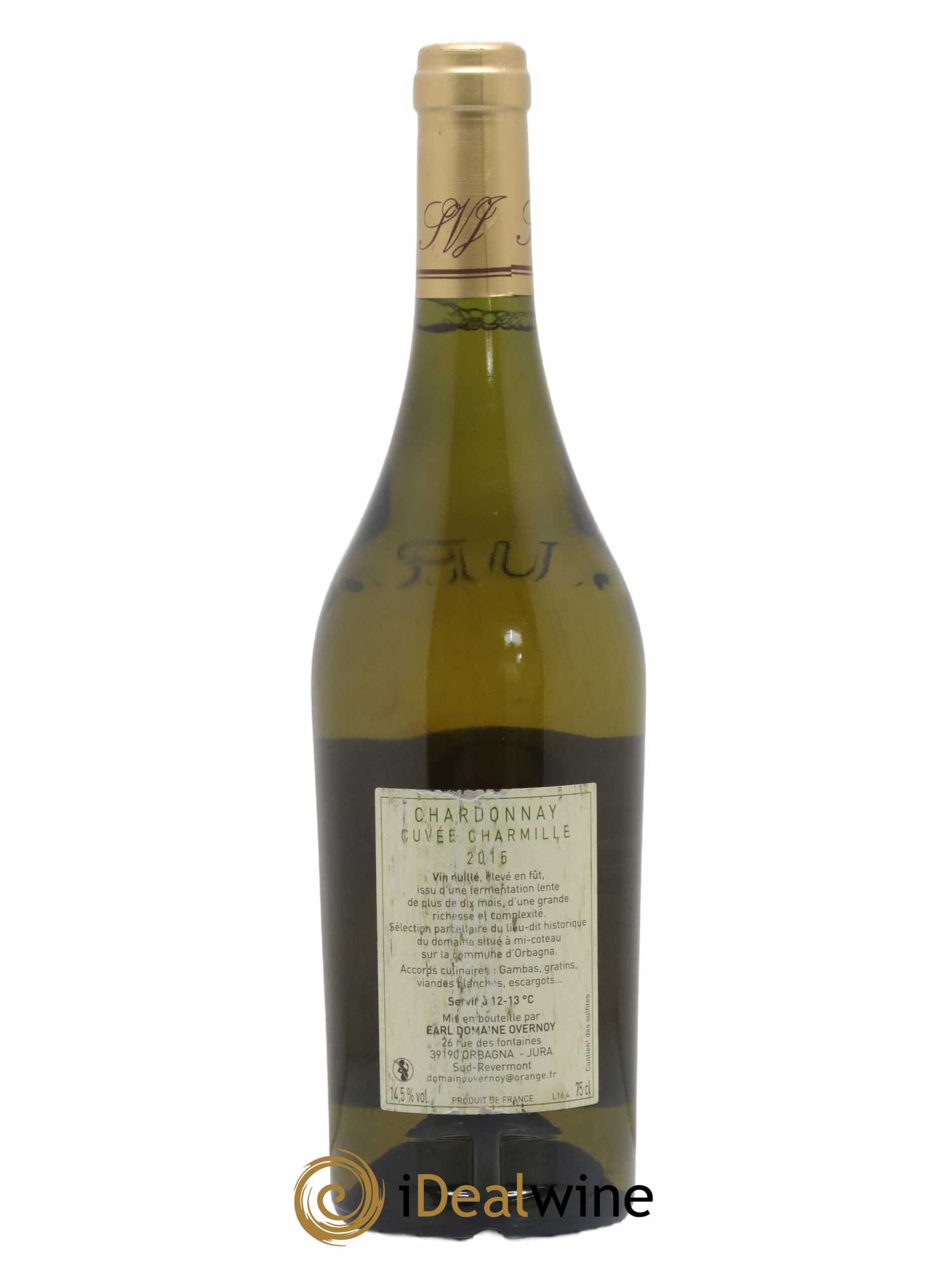 Côtes du Jura Charmille Chardonnay Guillaume Overnoy 2015 - Lot de 1 bouteille - 1