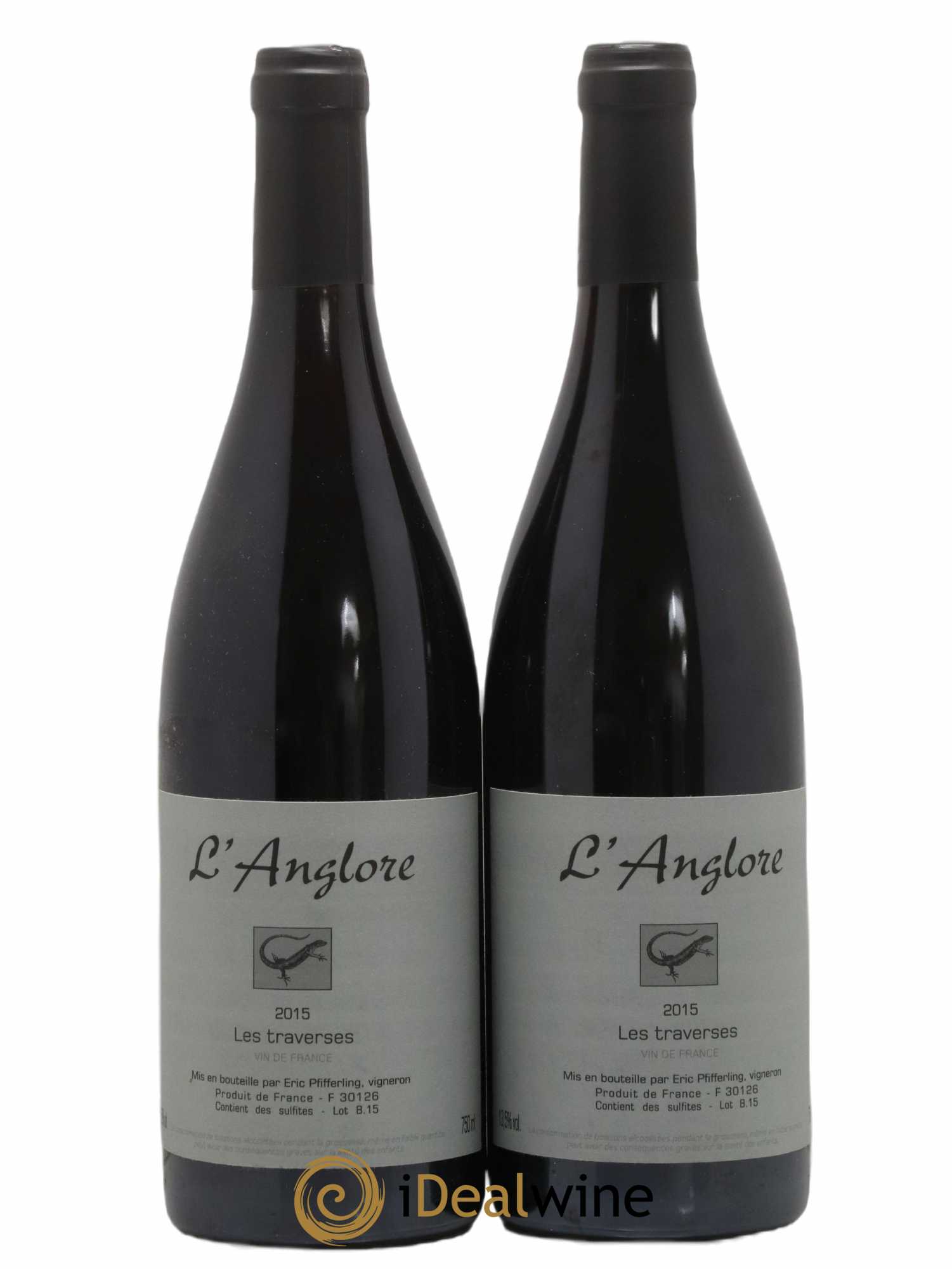 Vin de France Les Traverses L'Anglore 2015 - Lot de 2 bouteilles - 0