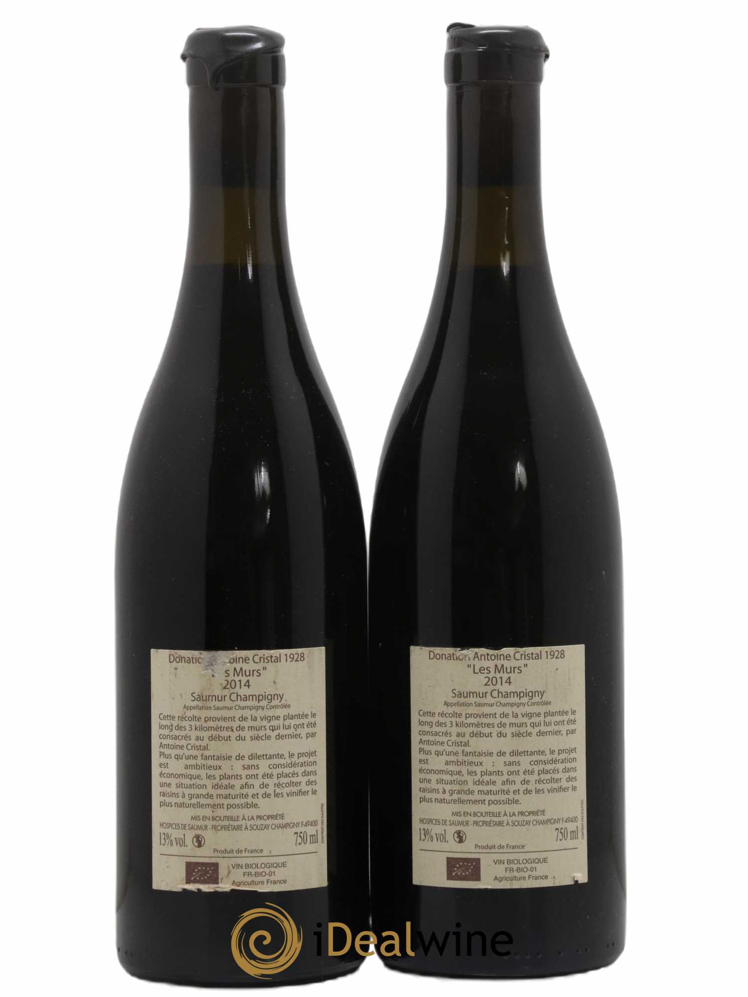 Saumur-Champigny Les Murs Clos Cristal (Domaine) 2014 - Posten von 2 Flaschen - 1