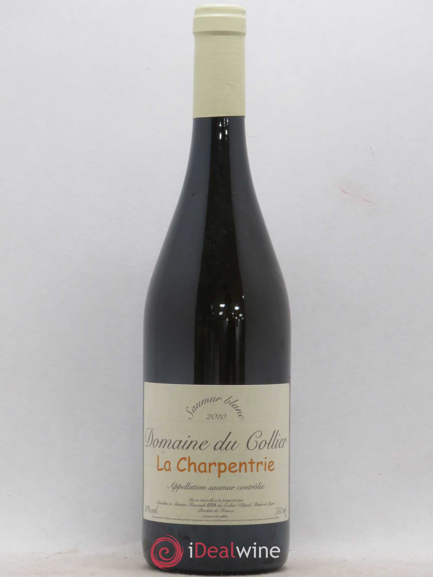Saumur La Charpentrie Domaine du Collier 2010 - Lot de 1 bouteille - 0