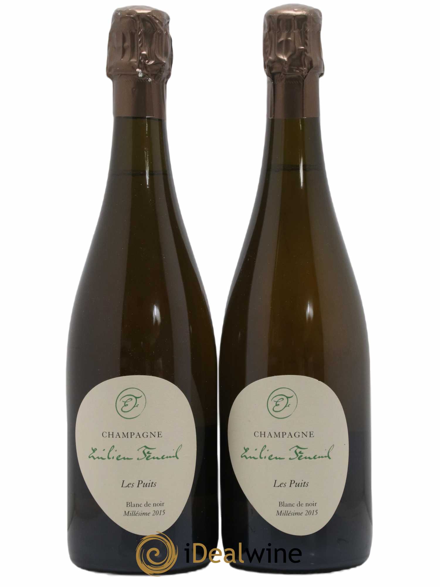Champagne Les puits Emilien Feneuil 2015 - Lot of 2 bottles - 0