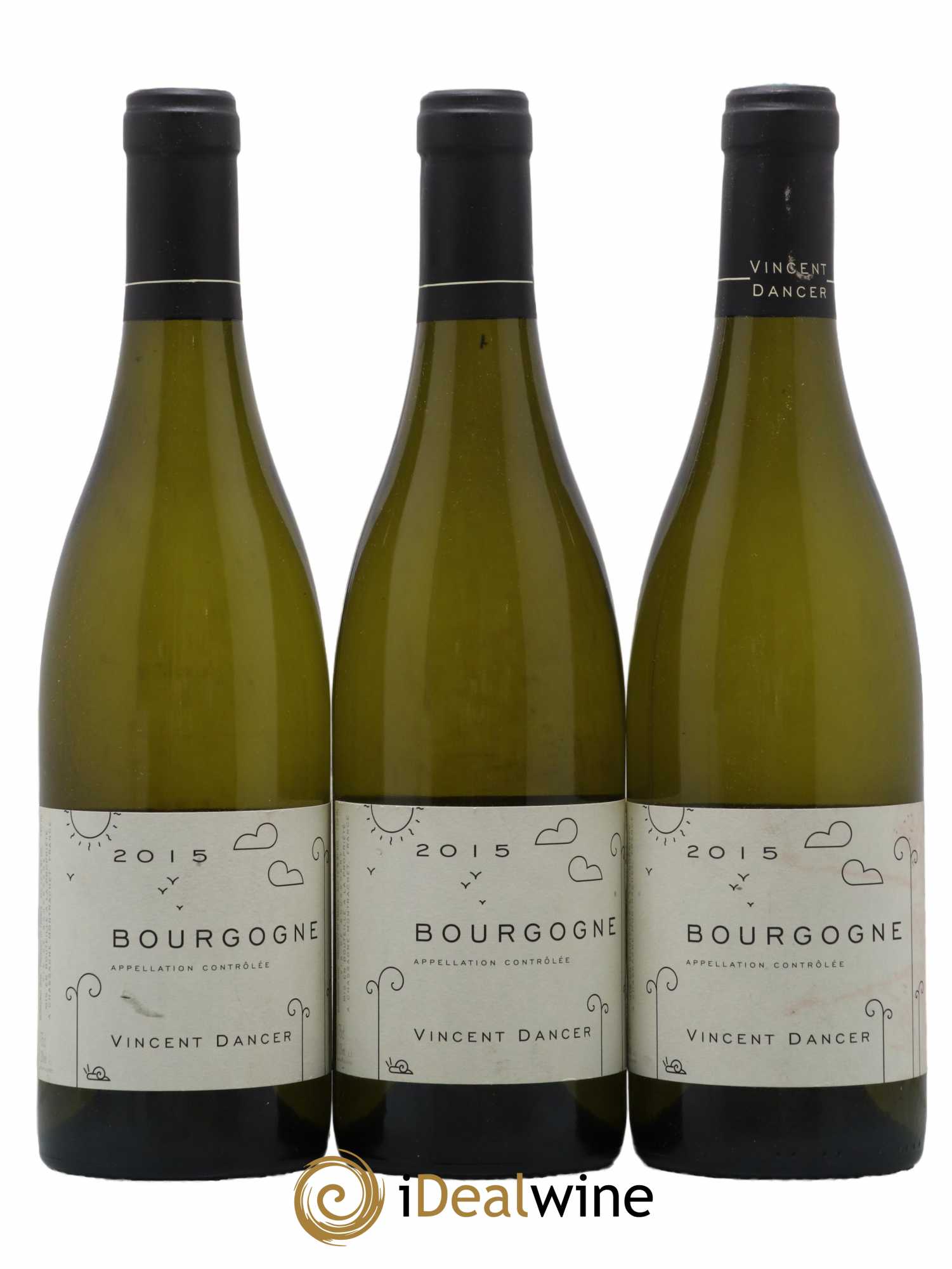 Bourgogne Vincent Dancer 2015 - Lot de 3 bouteilles - 0