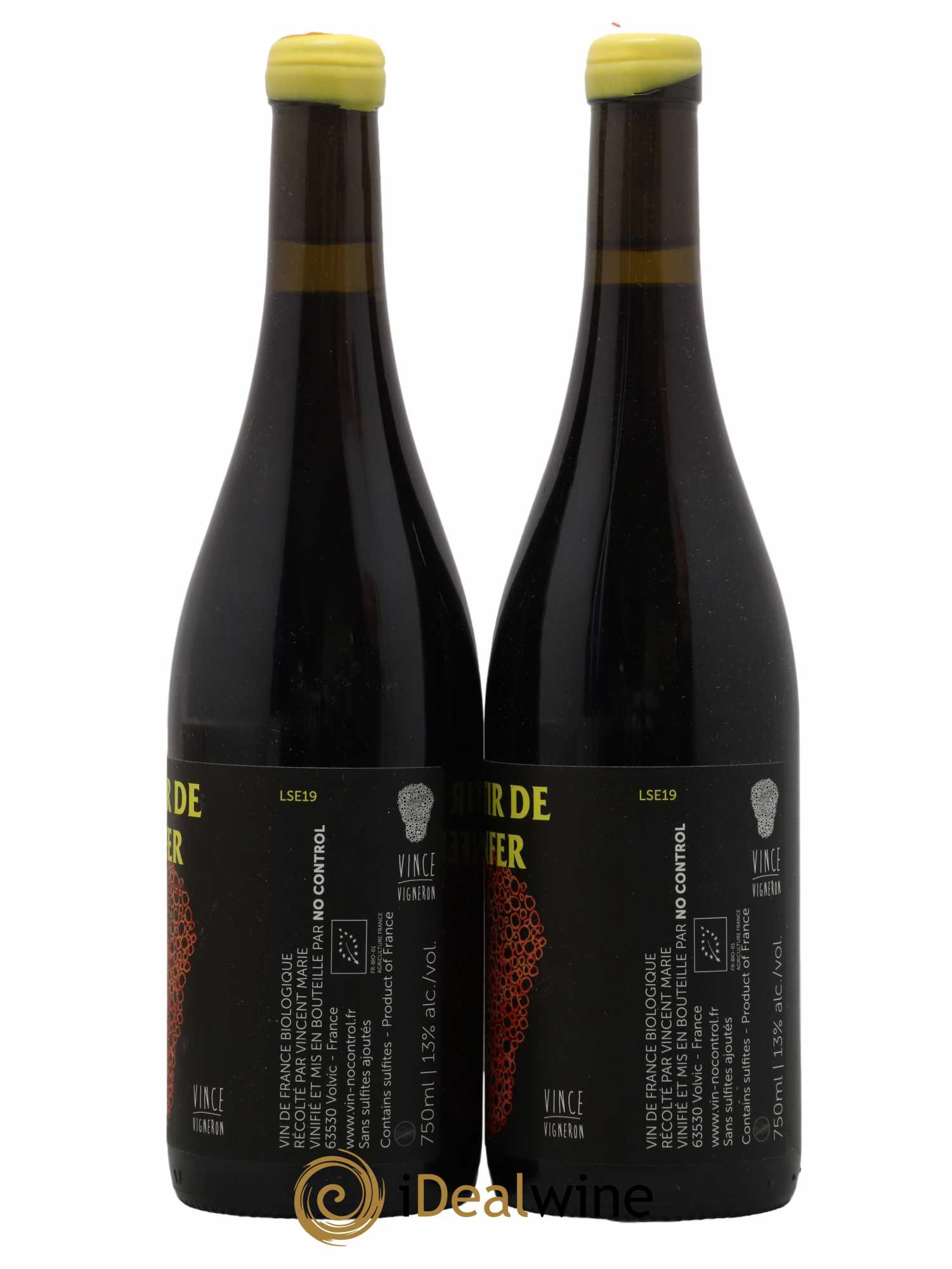 Vin de France Sortir de l'Enfer Vincent Marie No Control 2019 - Lot de 2 bouteilles - 1