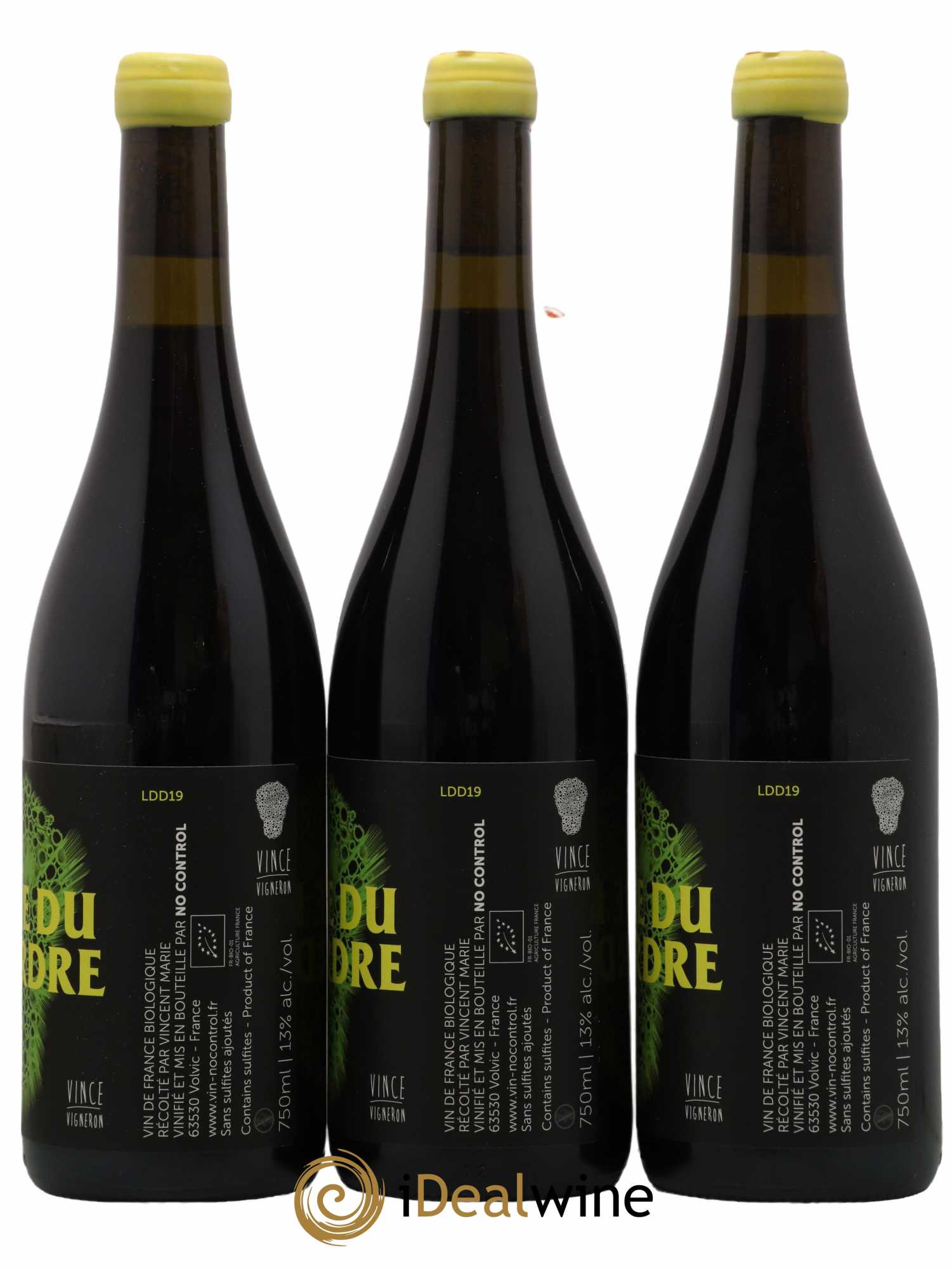 Vin de France Délire du Désordre Vincent Marie - No Control 2019 - Lot de 3 bouteilles - 1