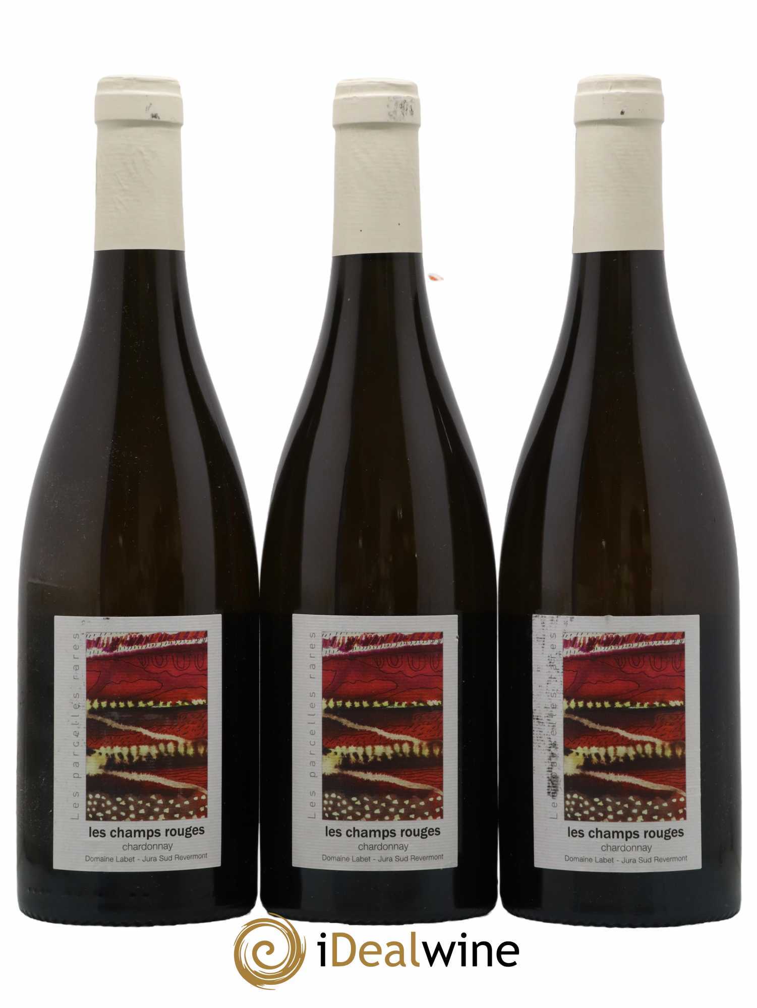 Côtes du Jura Chardonnay Les Champs Rouges Romain - Julien - Charline Labet 2016 - Lot de 3 bouteilles - 0