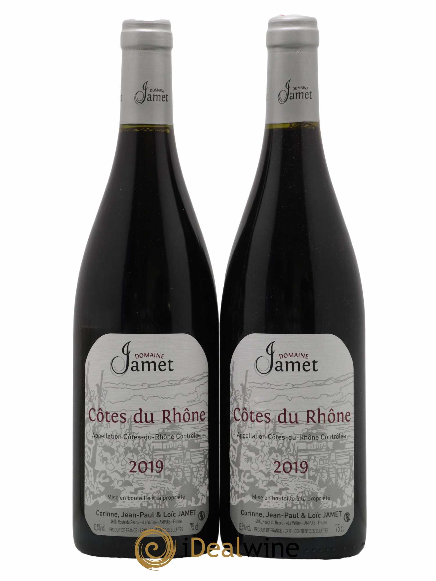 Côtes-du-Rhône Jamet (Domaine) 2019 - Lot de 2 bouteilles - 0