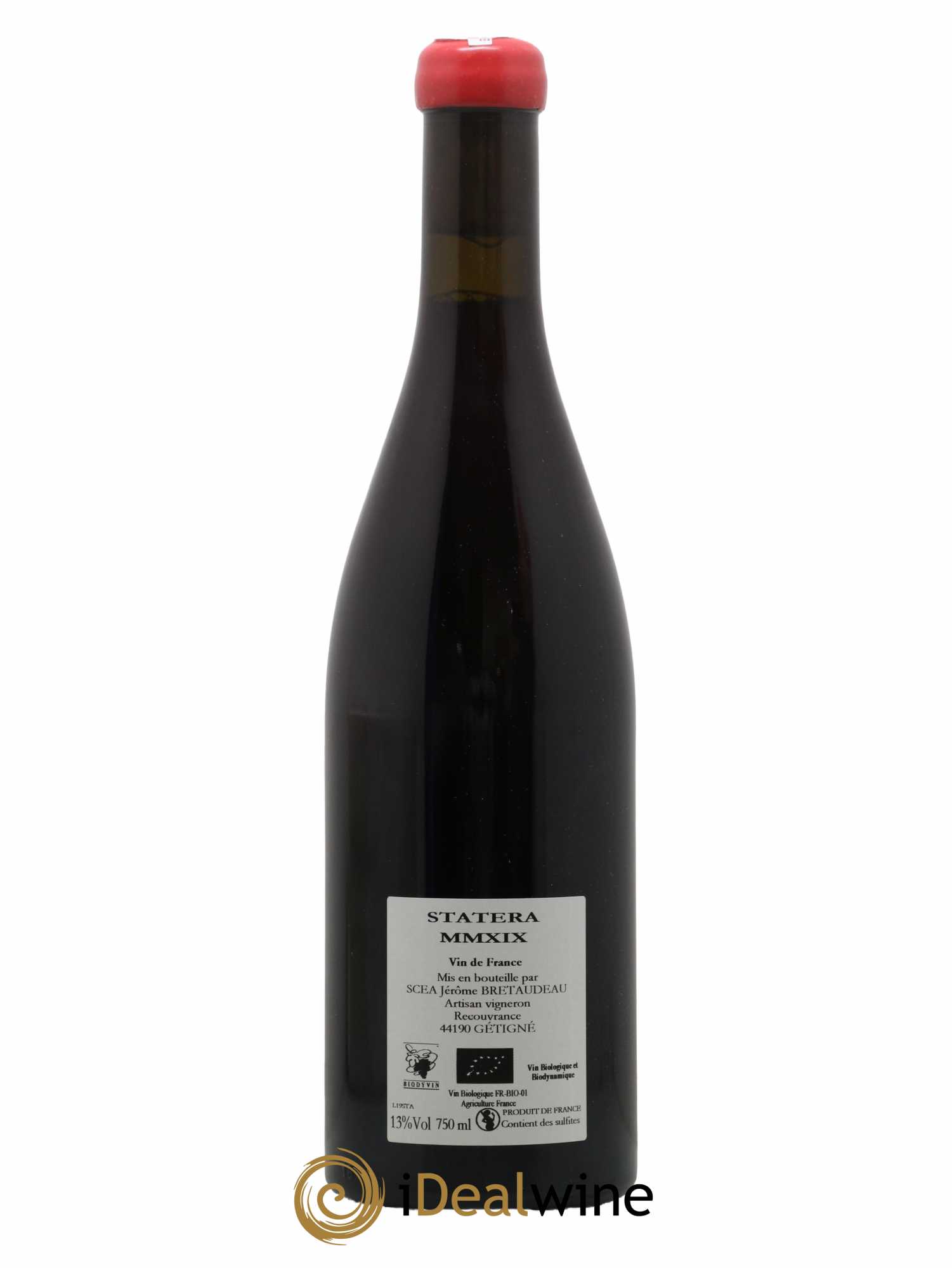 Vin de France Statera Jérôme Bretaudeau - Domaine de Bellevue 2019 - Lot de 1 bouteille - 1