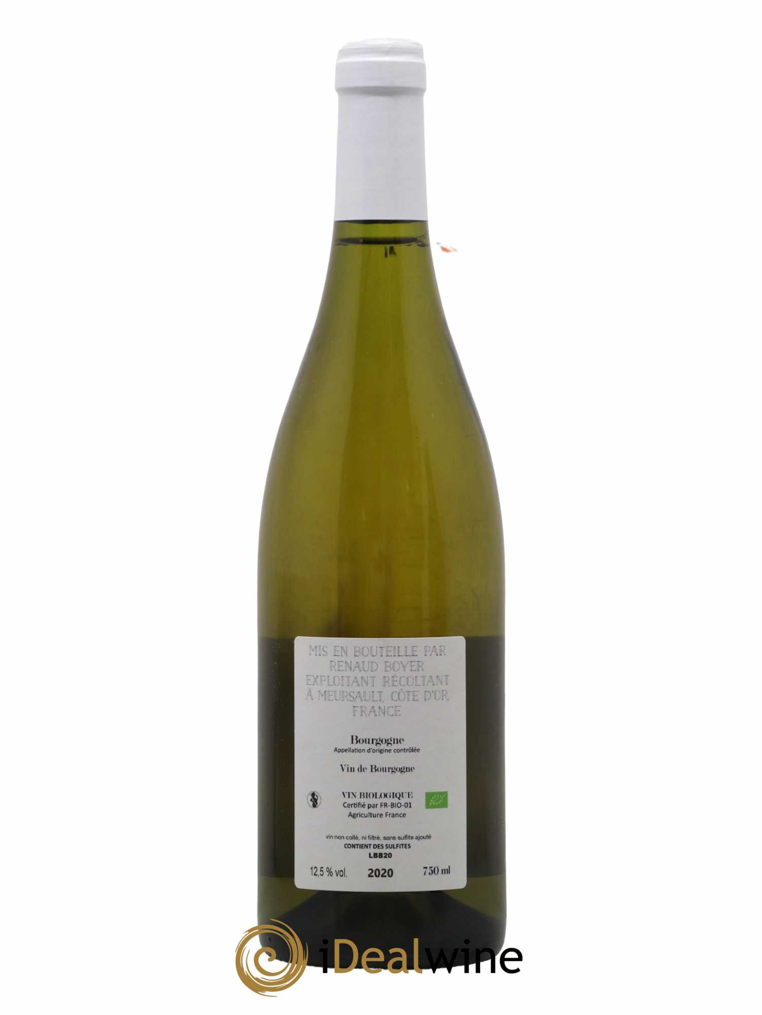 Bourgogne Les Riaux Renaud Boyer 2020 - Lot de 1 bouteille - 1