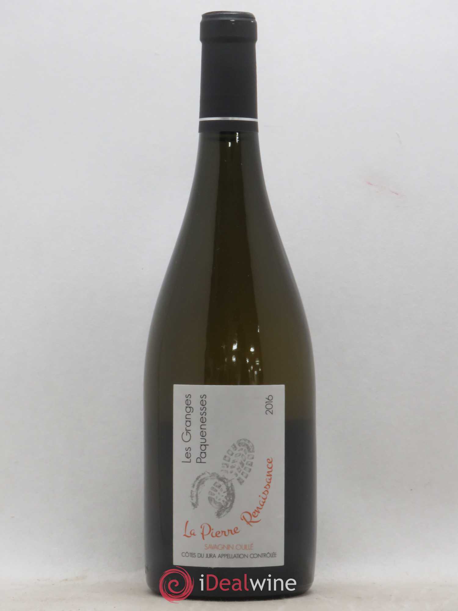 Côtes du Jura Savagnin Ouillé La Pierre Renaissance Domaine les Granges Paquenesses 2016 - Posten von 1 Flasche - 0
