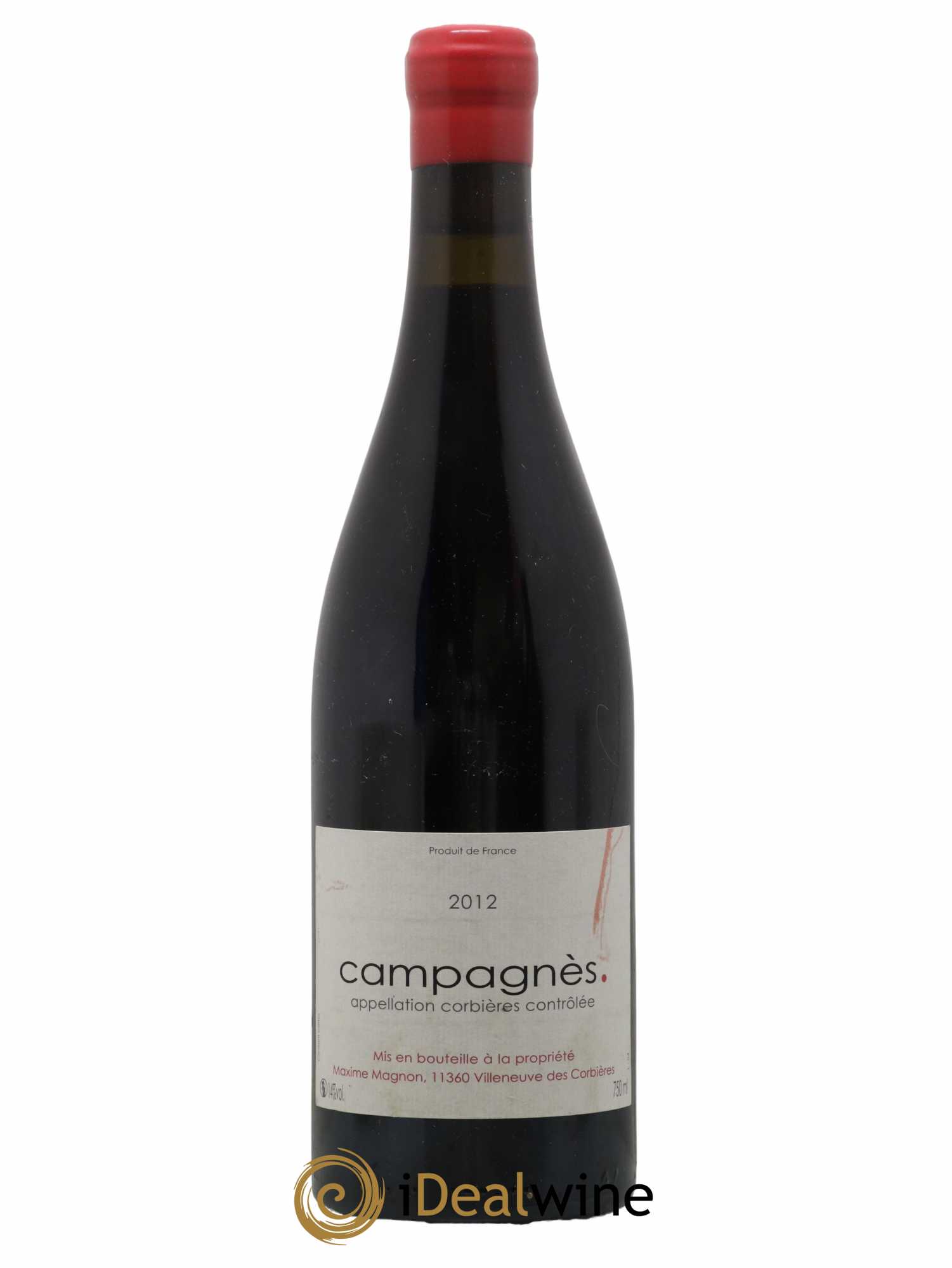 Corbières Campagnès Maxime Magnon 2012 - Lot de 1 bouteille - 0