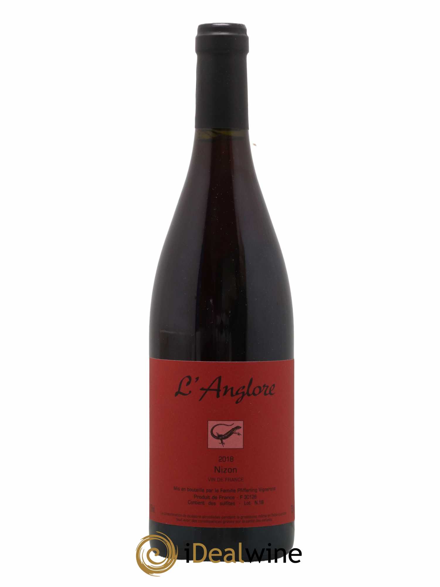 Vin de France Nizon L'Anglore 2018 - Lot de 1 bouteille - 0