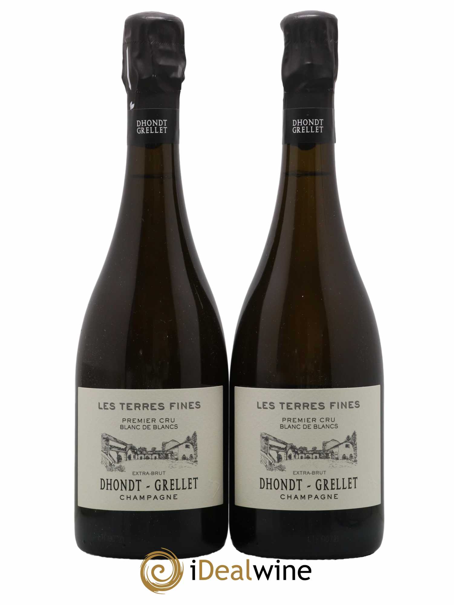 Les Terres Fines Blanc de Blancs Extra-Brut Dhondt Grellet - Lot de 2 bouteilles - 0