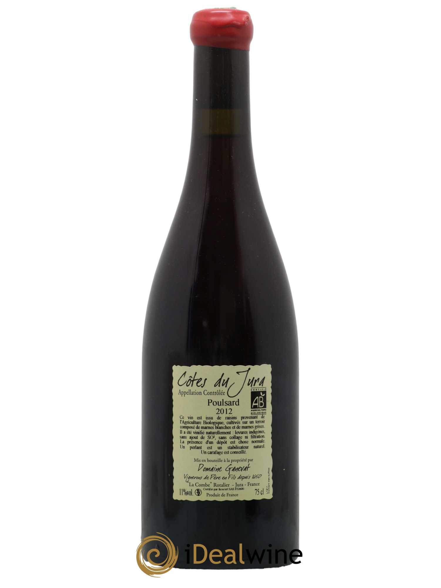 Côtes du Jura Cuvée de l'Enfant Terrible Jean-François Ganevat (Domaine) 2012 - Lot de 1 bouteille - 1