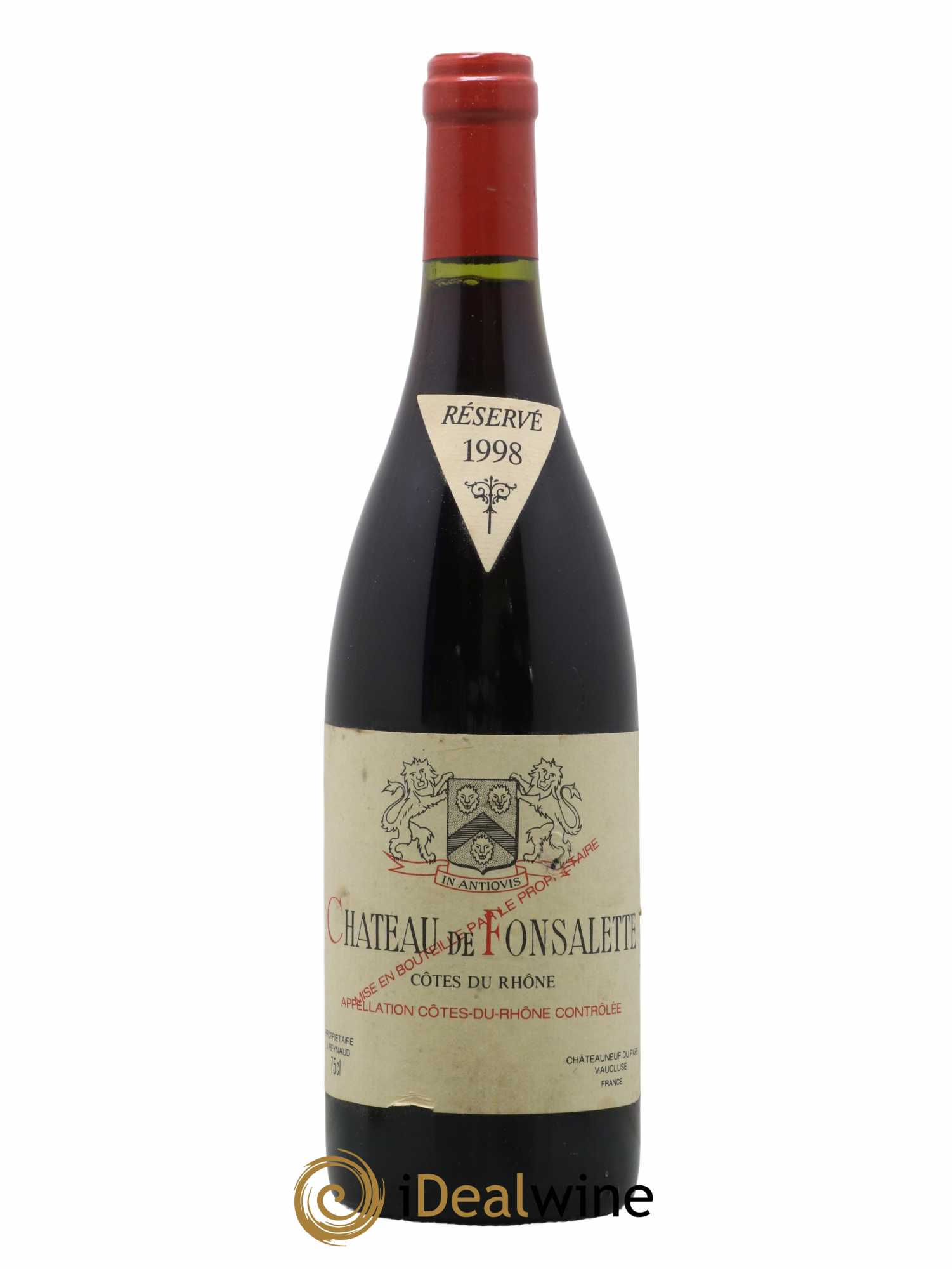 Côtes-du-Rhône Château de Fonsalette Emmanuel Reynaud 1998 - Lot de 1 bouteille - 0