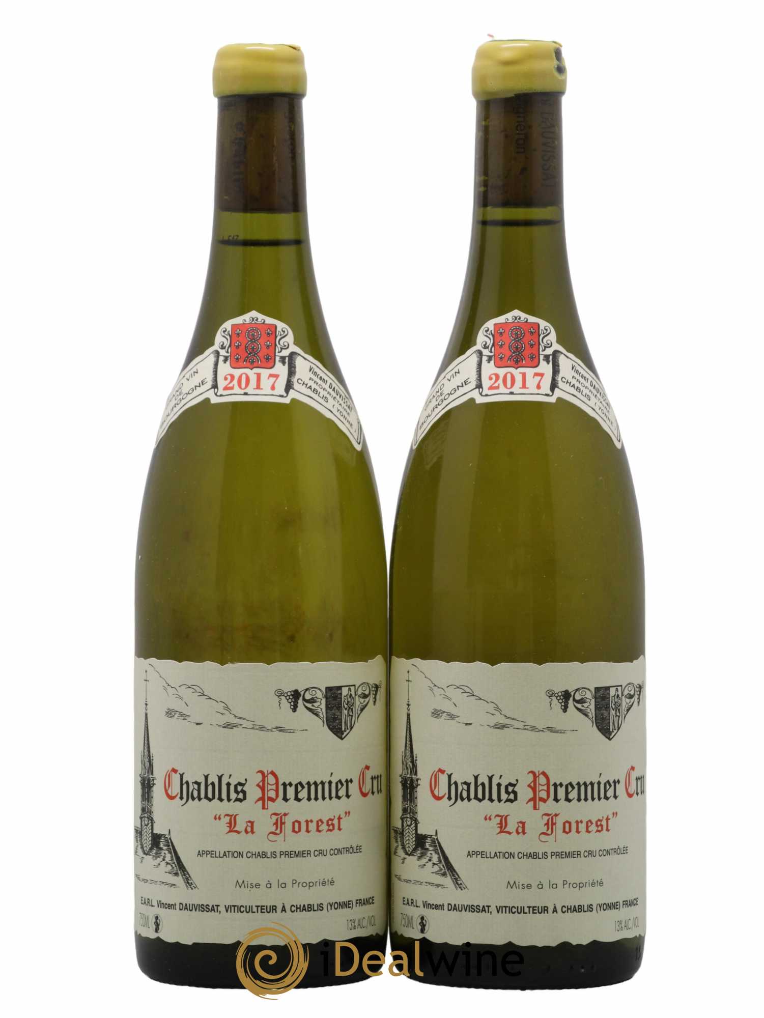 Chablis 1er Cru La Forest Vincent Dauvissat (Domaine) 2017 - Lot de 2 bouteilles - 0
