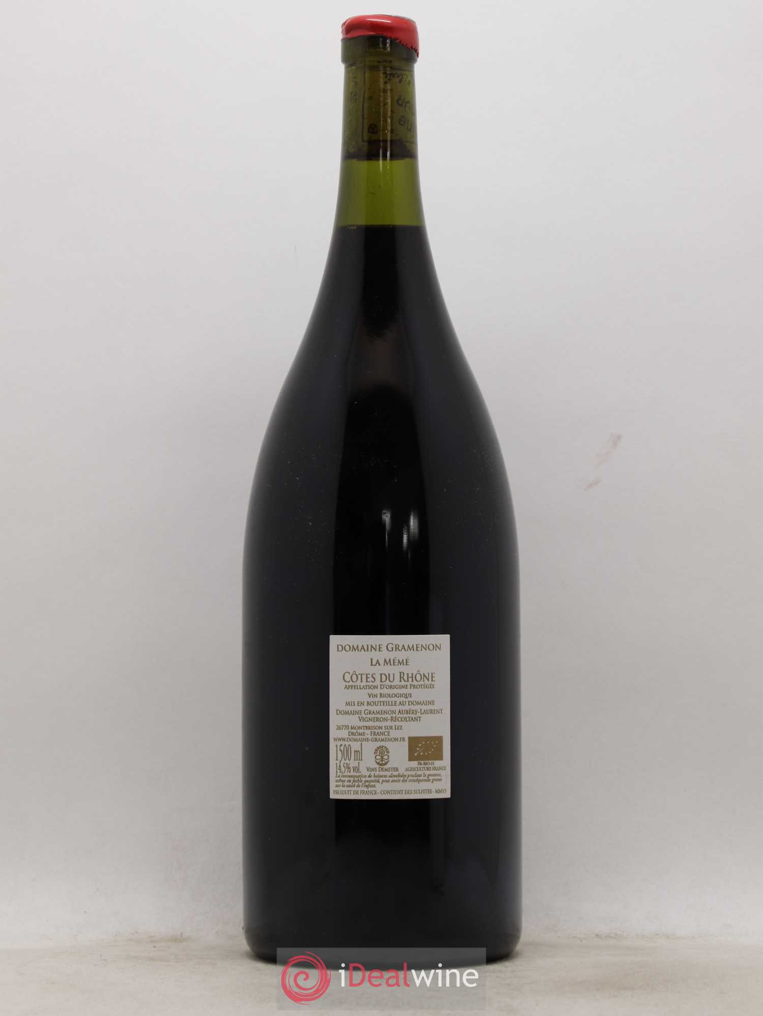 Côtes-du-Rhône La Mémé Ceps Centenaires Gramenon (Domaine) 2015 - Lot de 1 magnum - 1