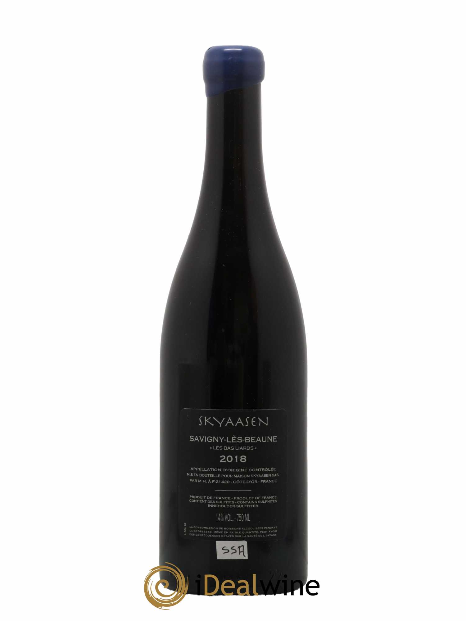 Savigny-lès-Beaune Les Bas Liards Maison Skyaasen 2018 - Lot de 1 bouteille - 1