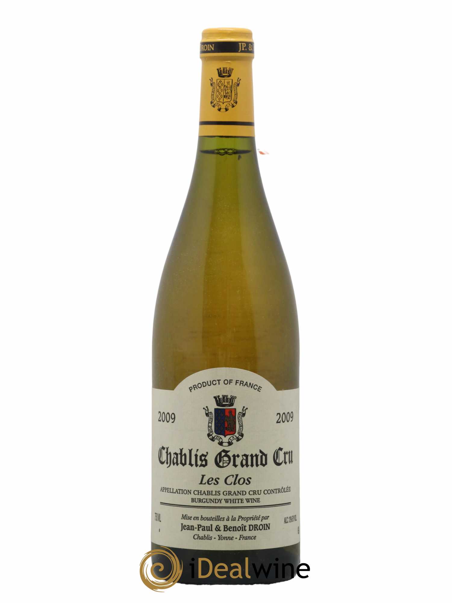 Chablis Grand Cru Les Clos Jean-Paul & Benoît Droin (Domaine) 2009 - Lot de 1 bouteille - 0