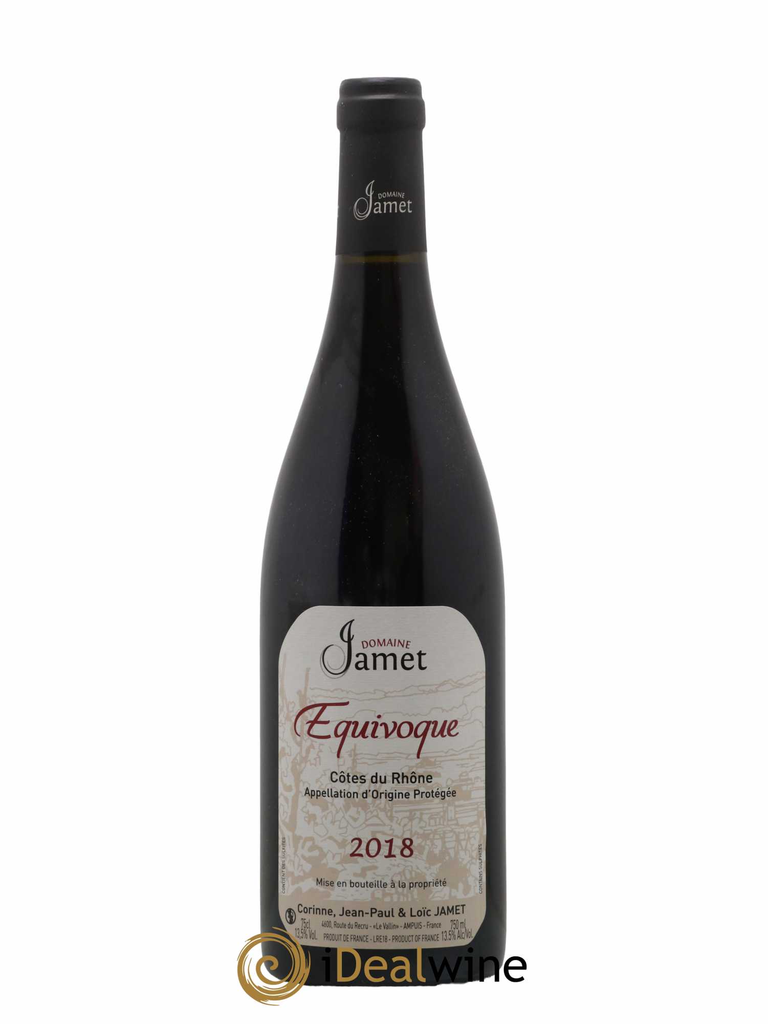 Côtes-du-Rhône Equivoque Jamet (Domaine) 2018 - Lot de 1 bouteille - 0