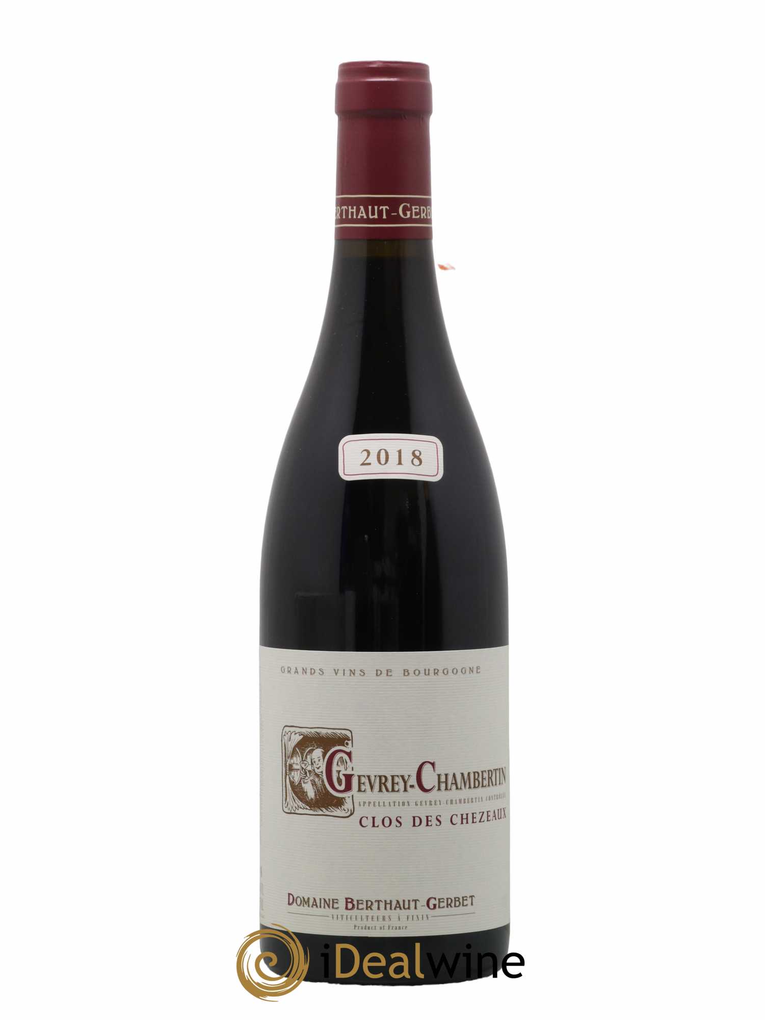 Gevrey-Chambertin Clos Des Chezeaux Domaine Berthaut-Gerbet 2018 - Lot de 1 bouteille - 0